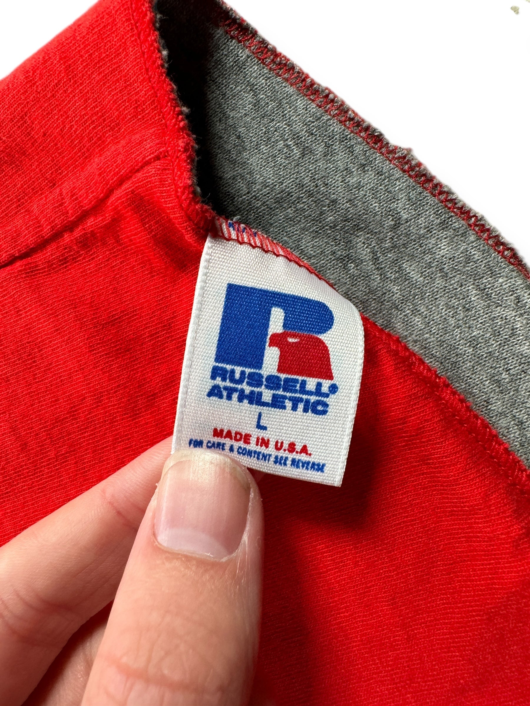 Tag on Vintage Reversible Russell Athletic Tee SZ L