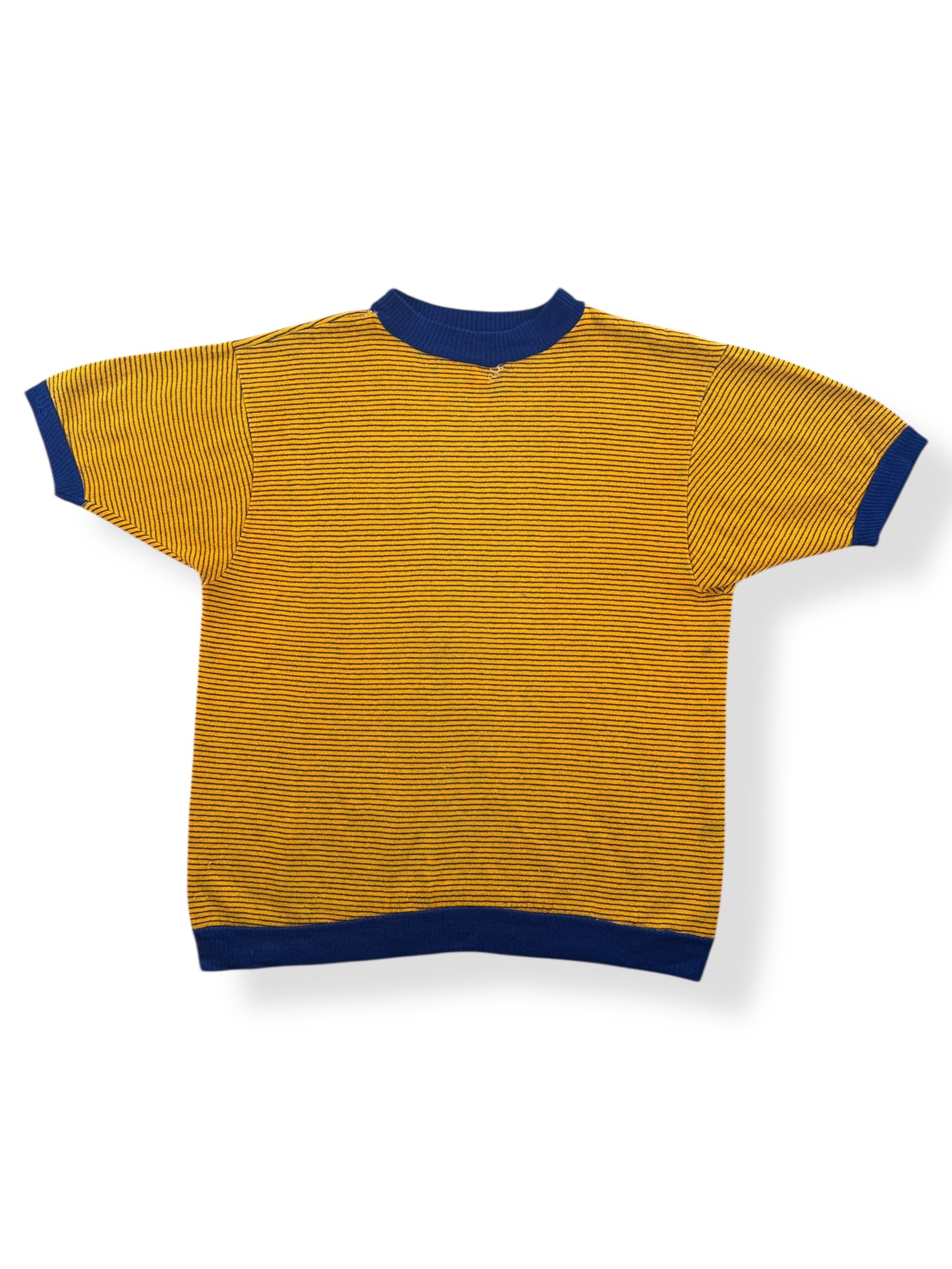Front of Vintage Towncraft Striped Creslan Crewneck SZ L (Fits M)