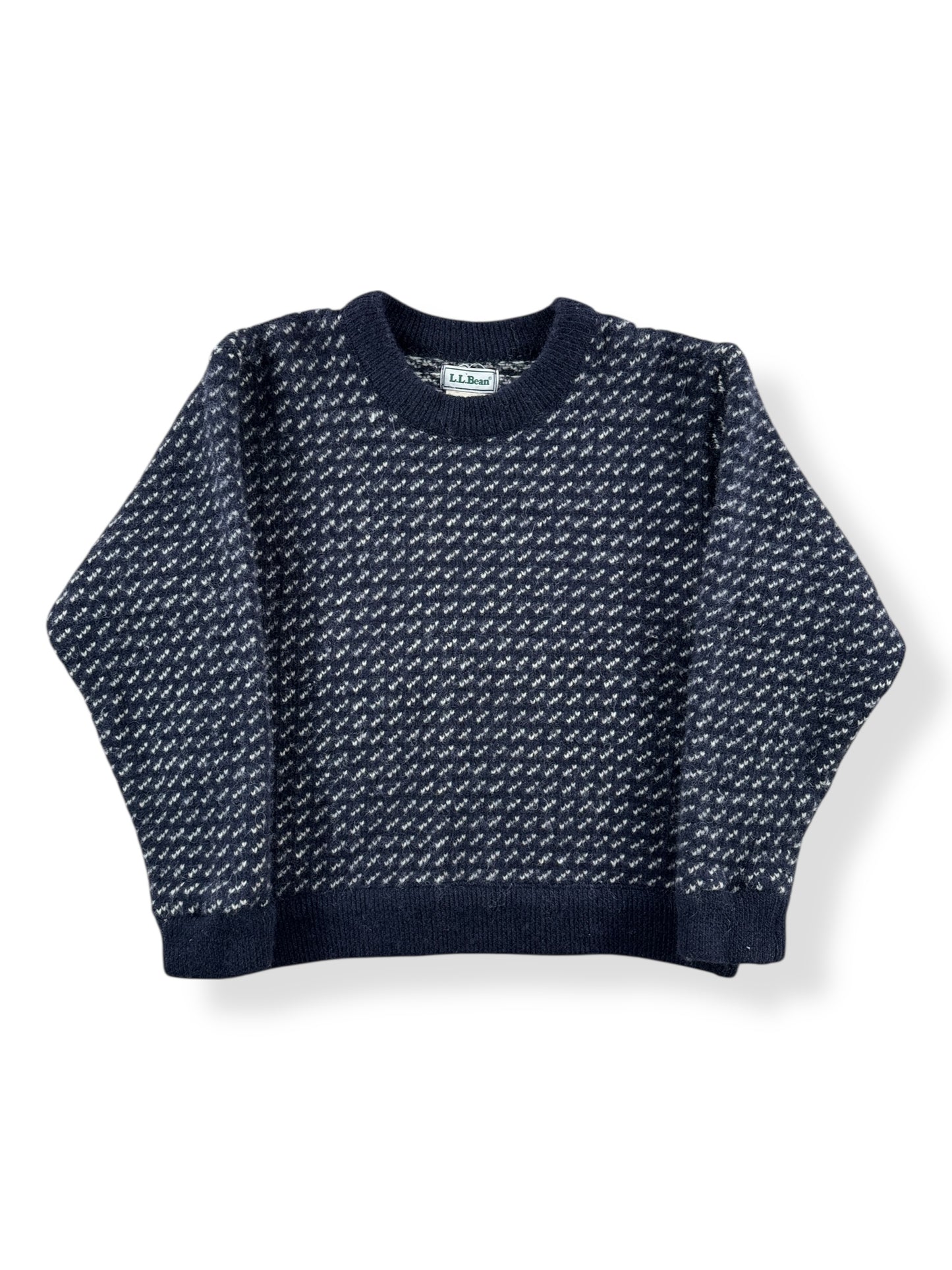 Front of Vintage Ladies L.L. Bean Norwegian Birdseye Sweater SZ L