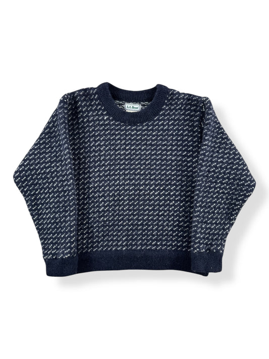 Front of Vintage Ladies L.L. Bean Norwegian Birdseye Sweater SZ L