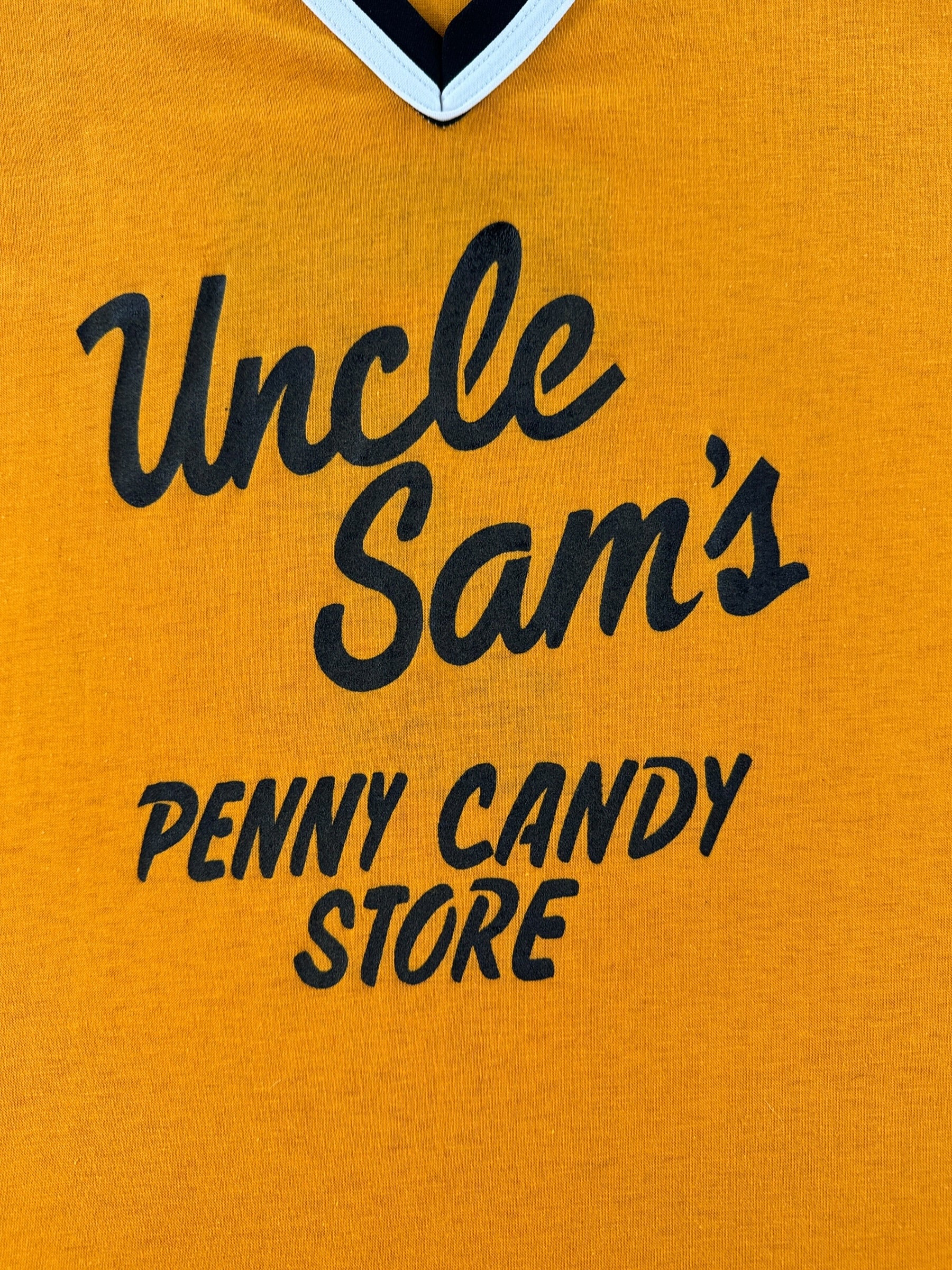 Graphic of Vintage Uncle Sam's Penny Candy Store Jersey SZ S