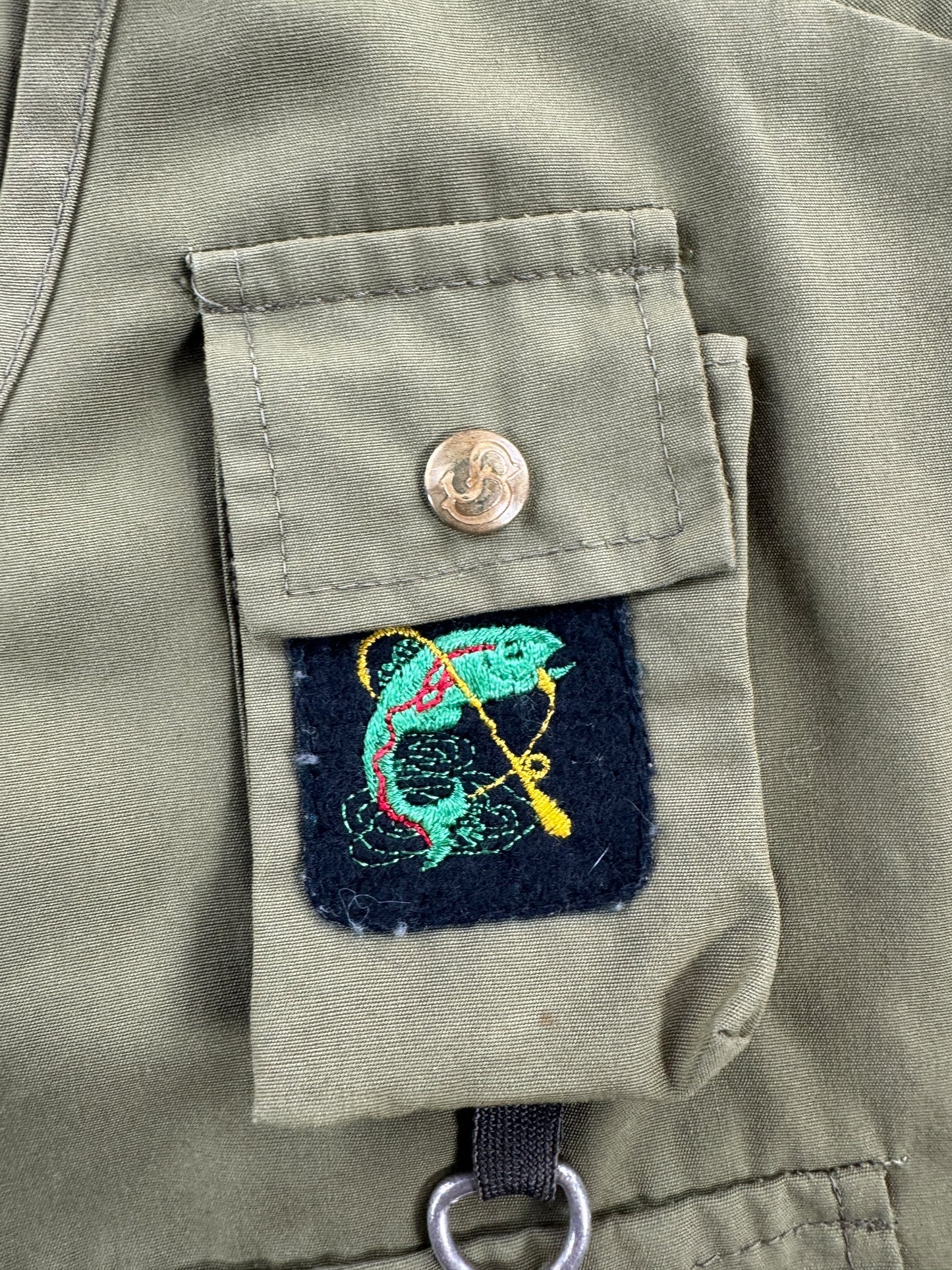 Pocket on Vintage Columbia Sportswear Fishing Vest SZ L