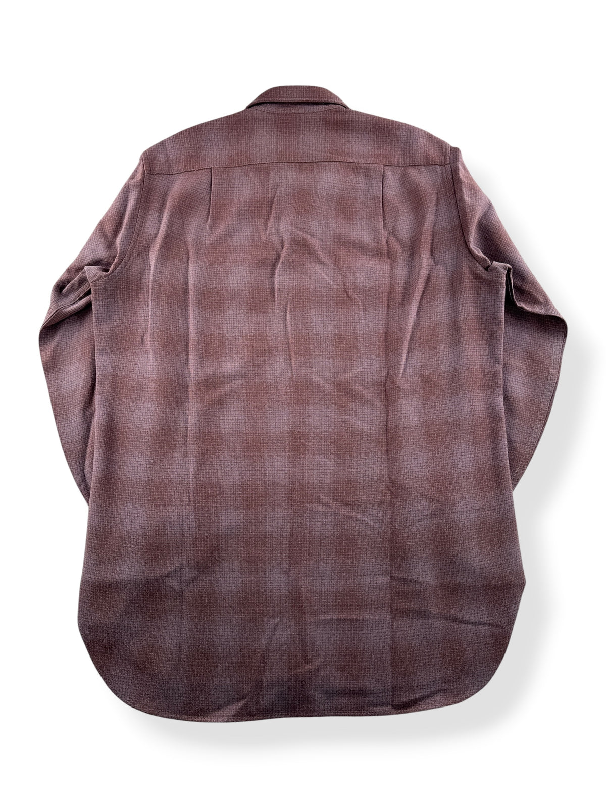 Back of Vintage 60s Pendleton Shadow Plaid Flannel SZ M