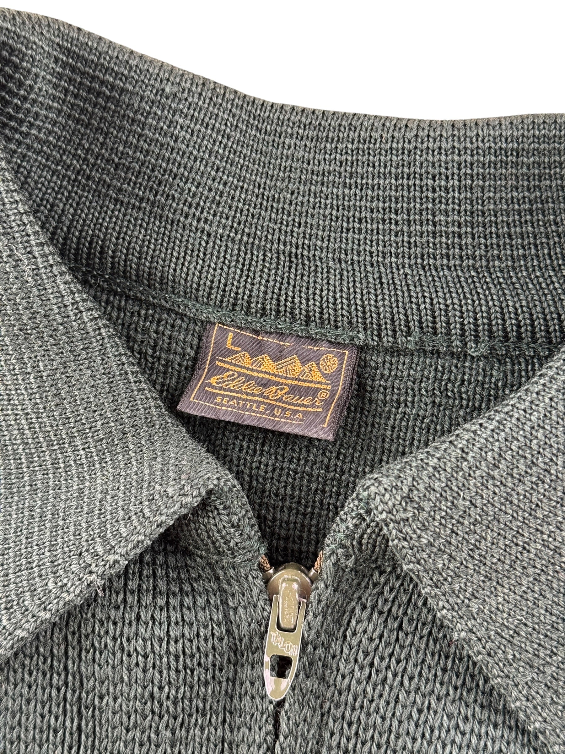 Tag on Vintage 80s Era Eddie Bauer Wool Sweater SZ L - AS IS
