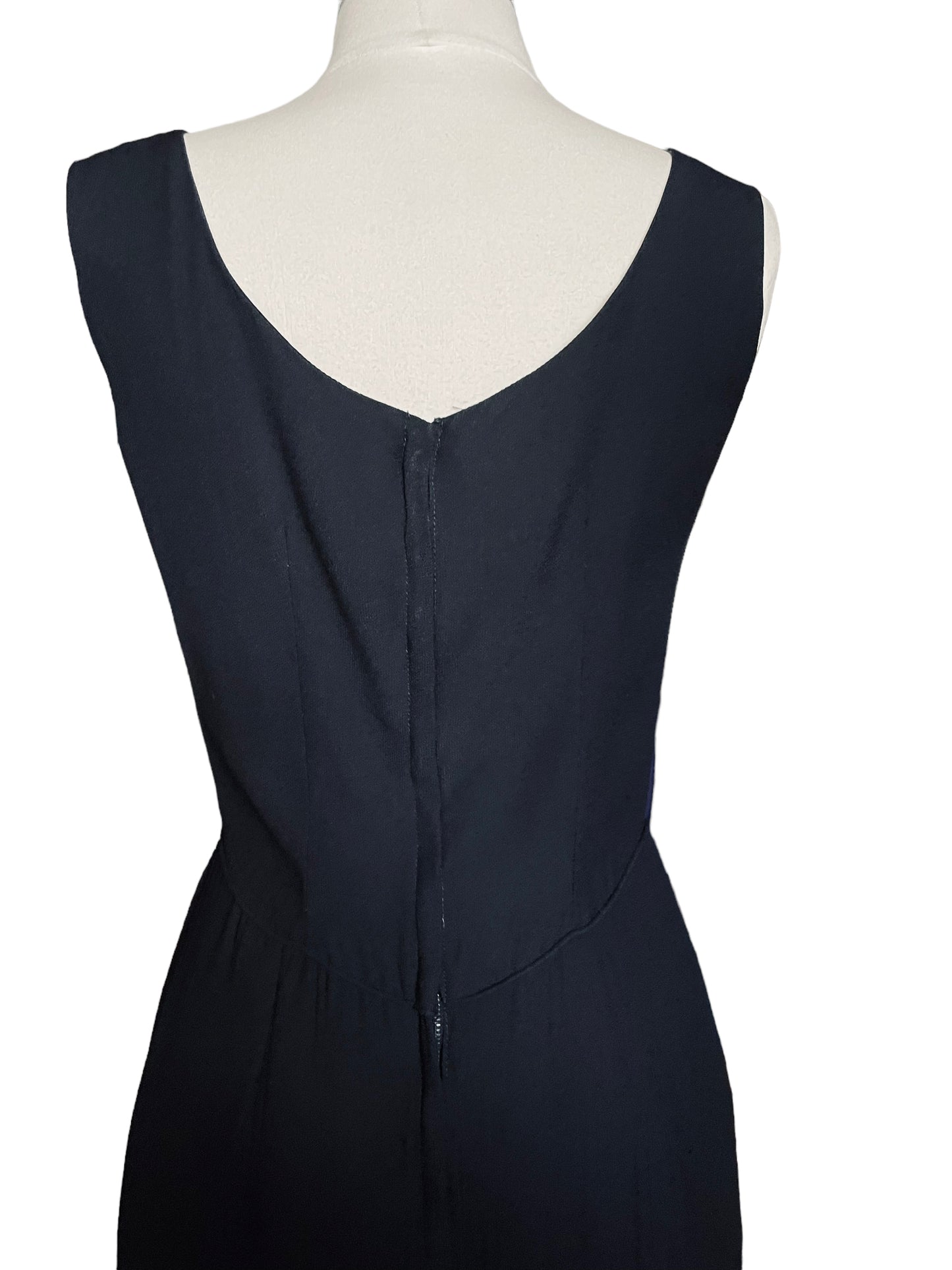 Vintage 1950s Alfred Werber Black Maxi Dress |  Barn Owl Vintage | Seattle Vintage Dresses