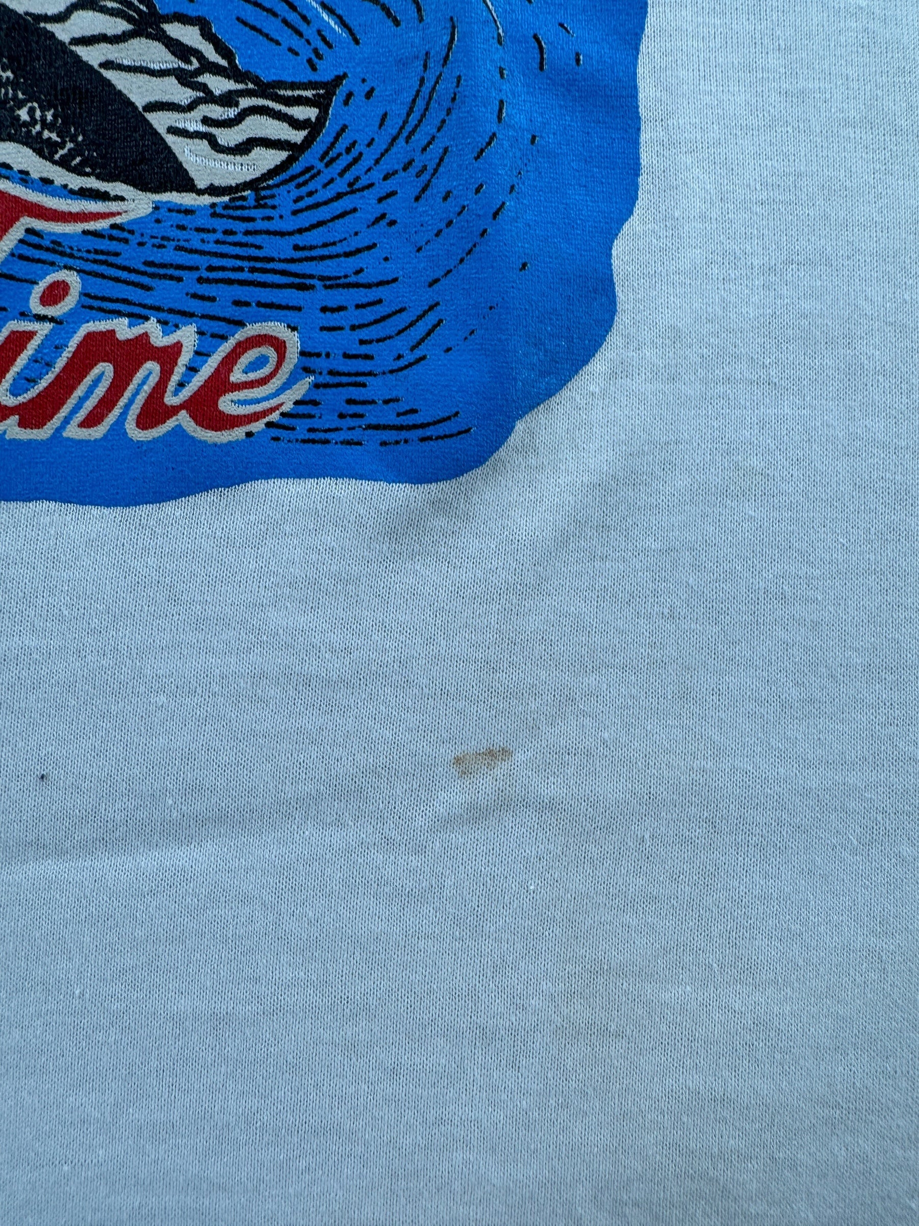 Stain on Vintage Miller Time Nuclear Sub Tee SZ XS