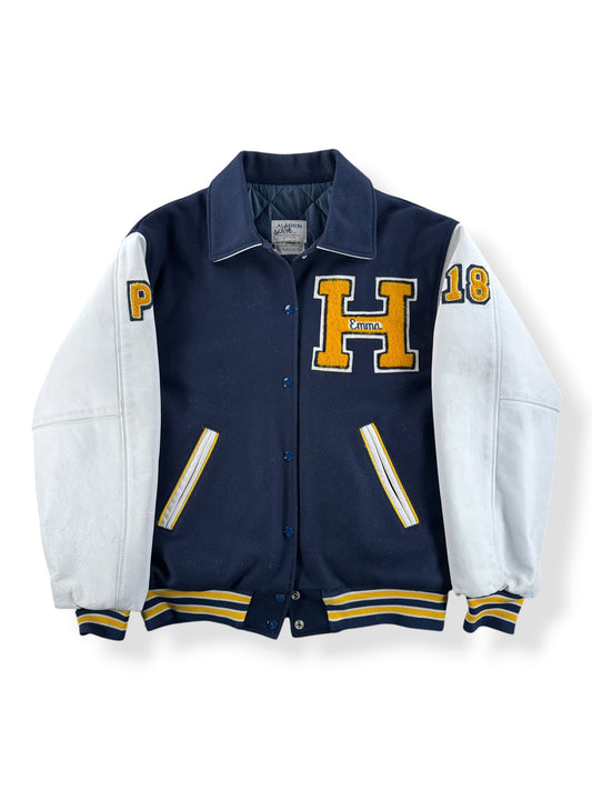 Front of Vintage Hackensack Comets Baseball Varsity Jacket SZ M