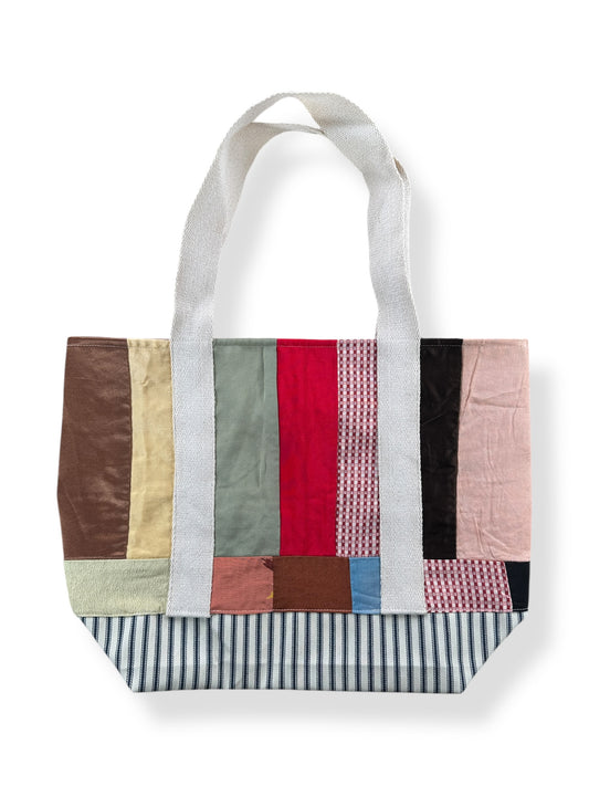 Front of Archive Craft X Barn Owl Vintage Quilt Tote Bag