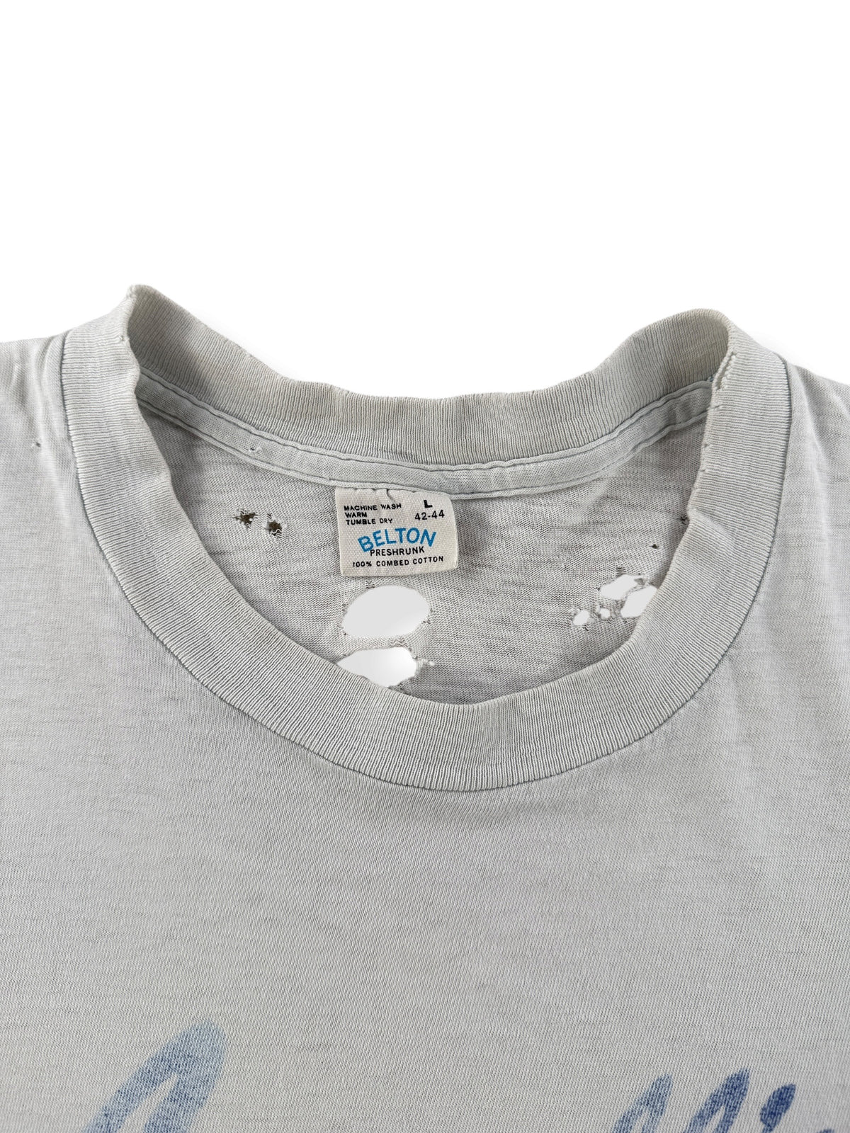 Collar on Vintage Thrashed Lowell's Pike Place Tee SZ L (Fits M)