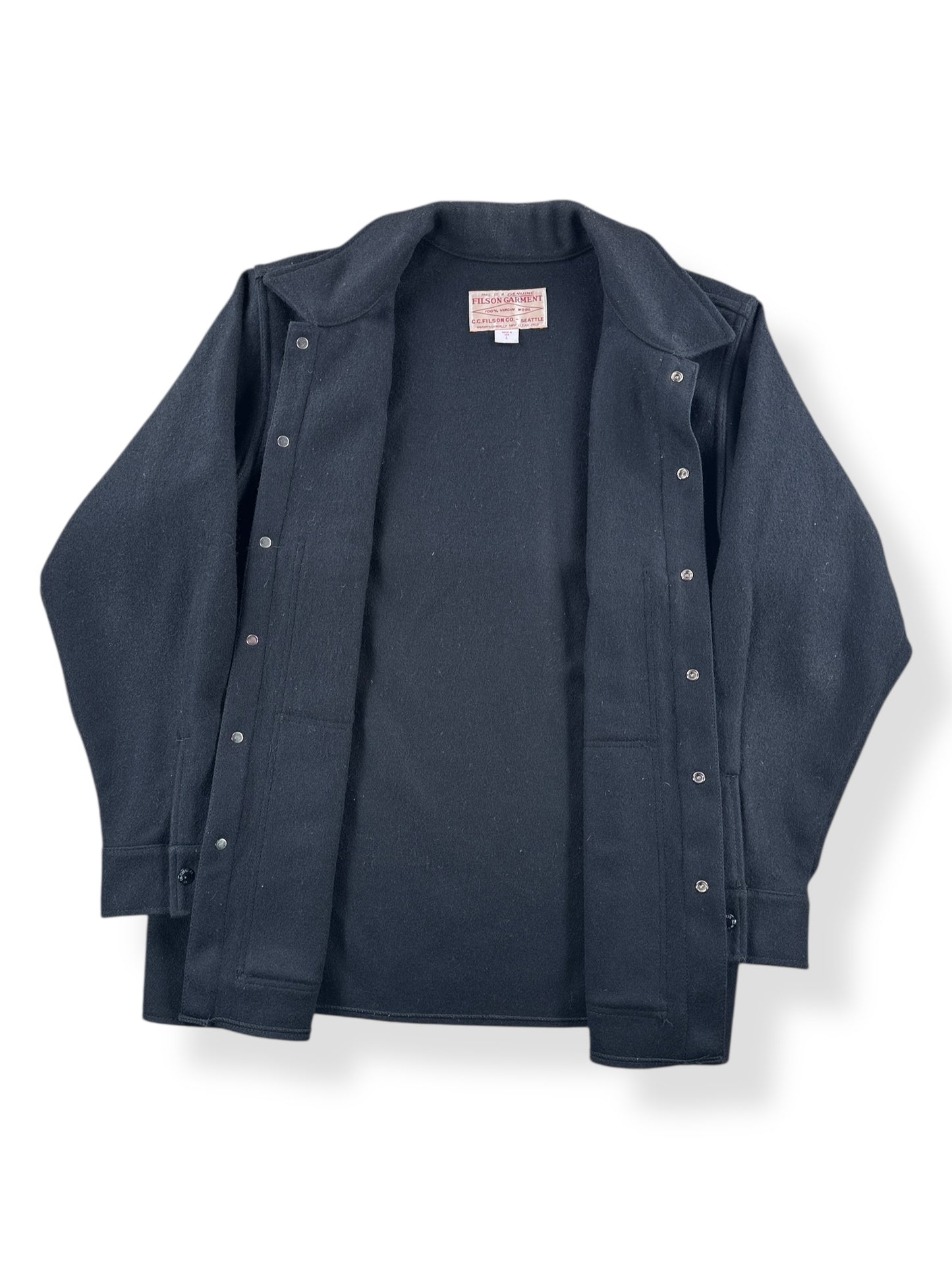 Inside of Filson Cape Coat SZ L