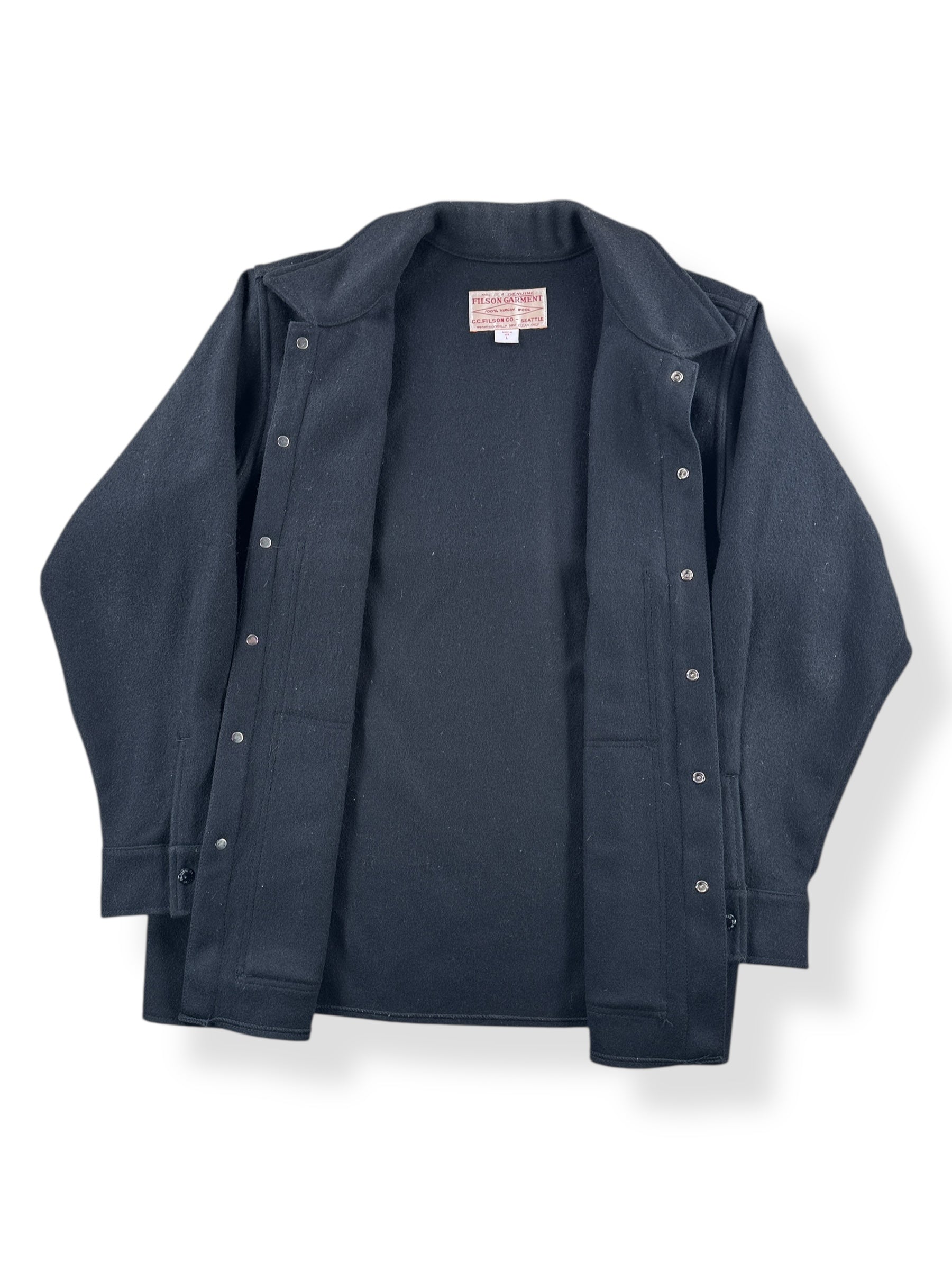 Inside of Filson Cape Coat SZ L