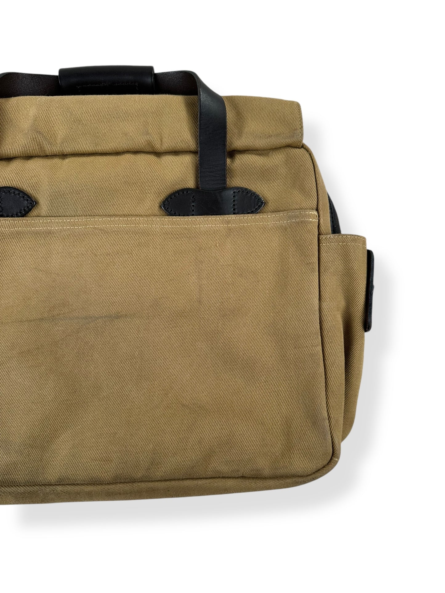 Rear Right Side View of Filson Padded Computer Bag Style 258