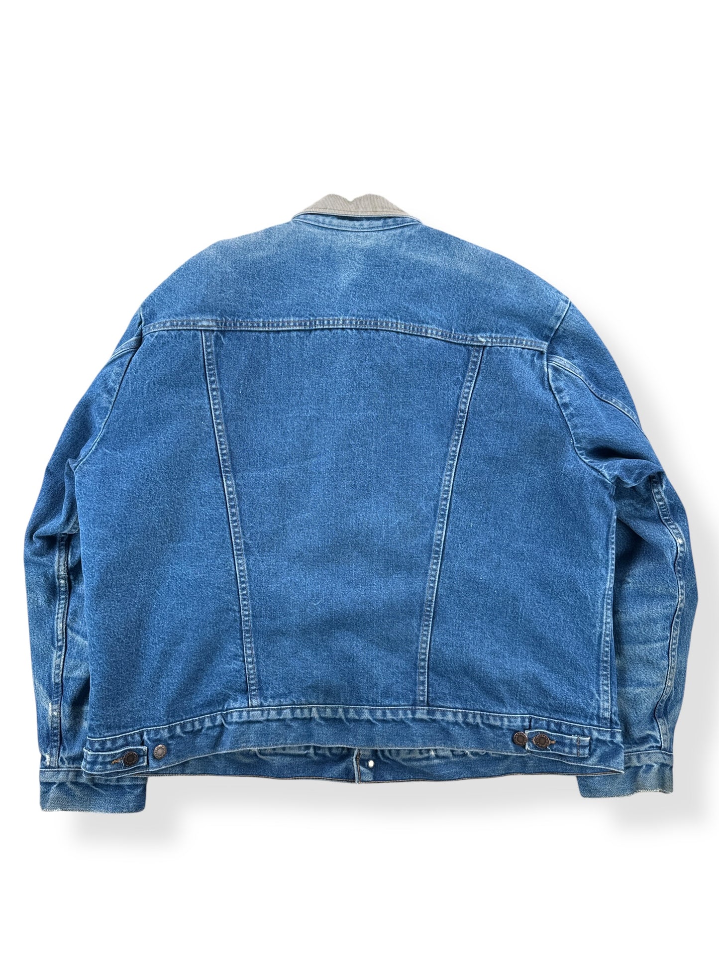 Back of Vintage Wrangler Blanket Lined Trucker Jacket SZ XXL