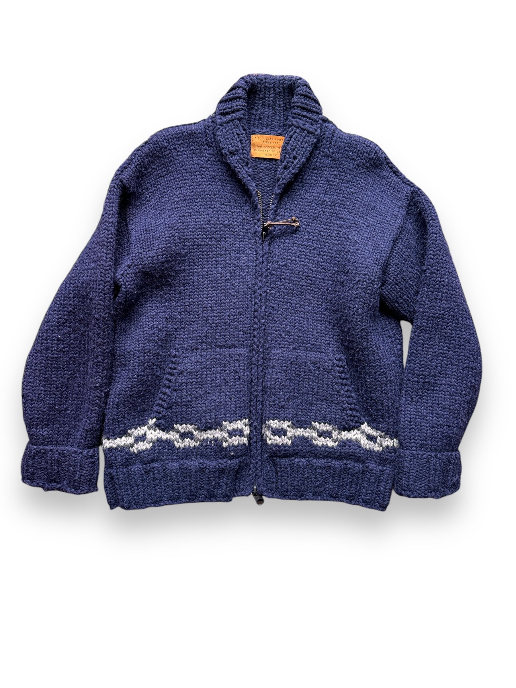 Front View of 2021 Filson Cowichan Style Sweater SZ M