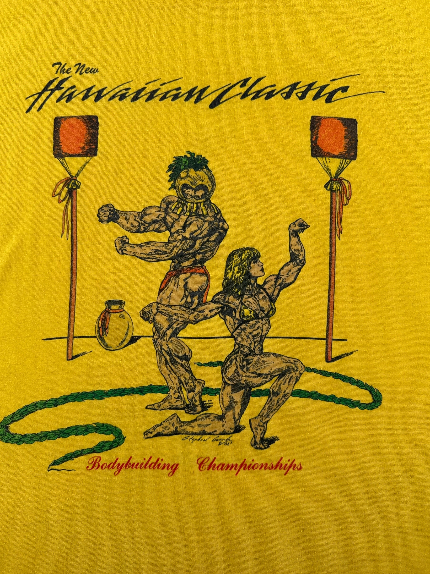 Back Graphic of Vintage Golds Gym Tee SZ XXL (Fits XL)