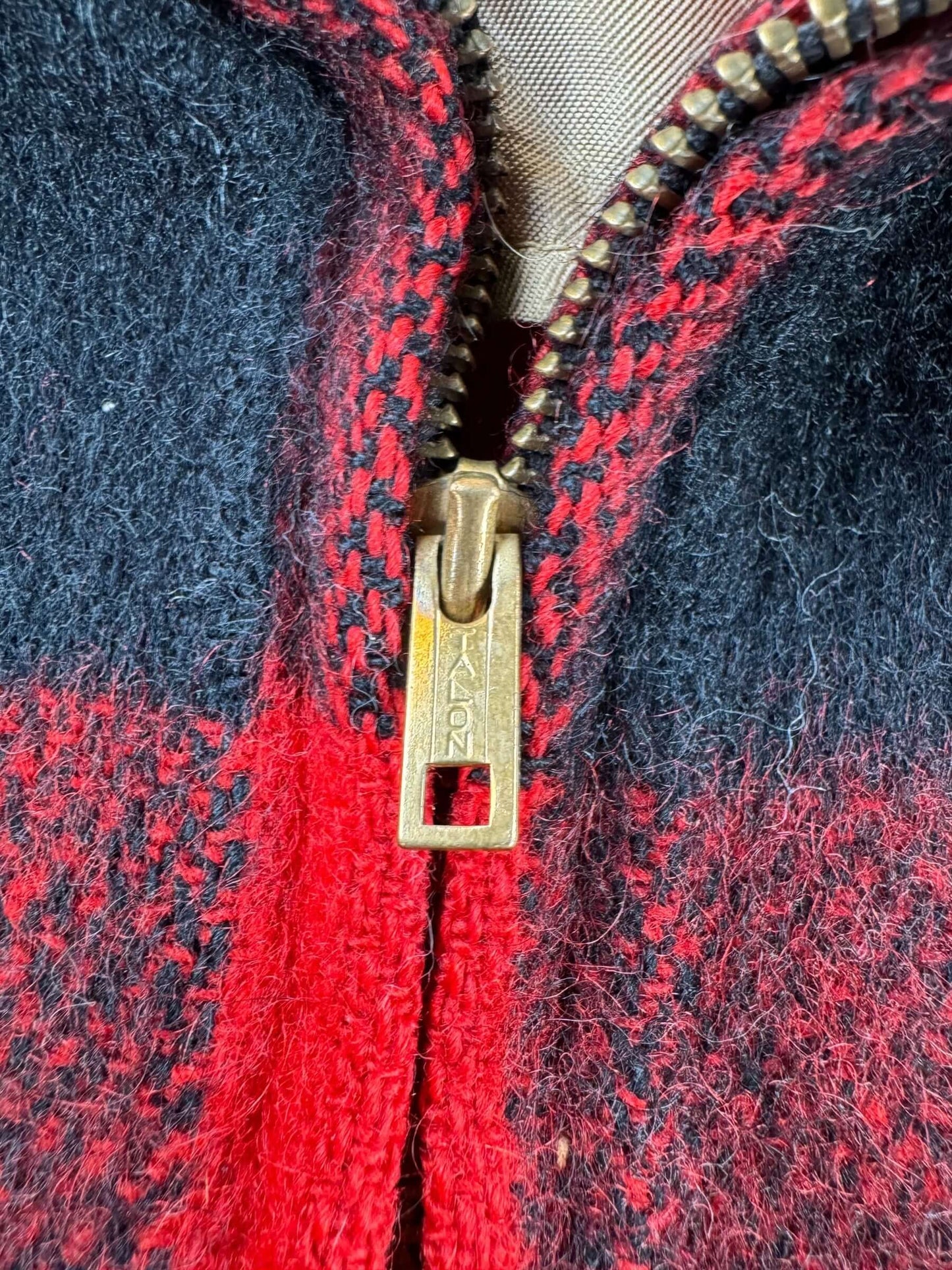 Zipper on Vintage Timber-Bilt Two-Tone Jacket SZ M