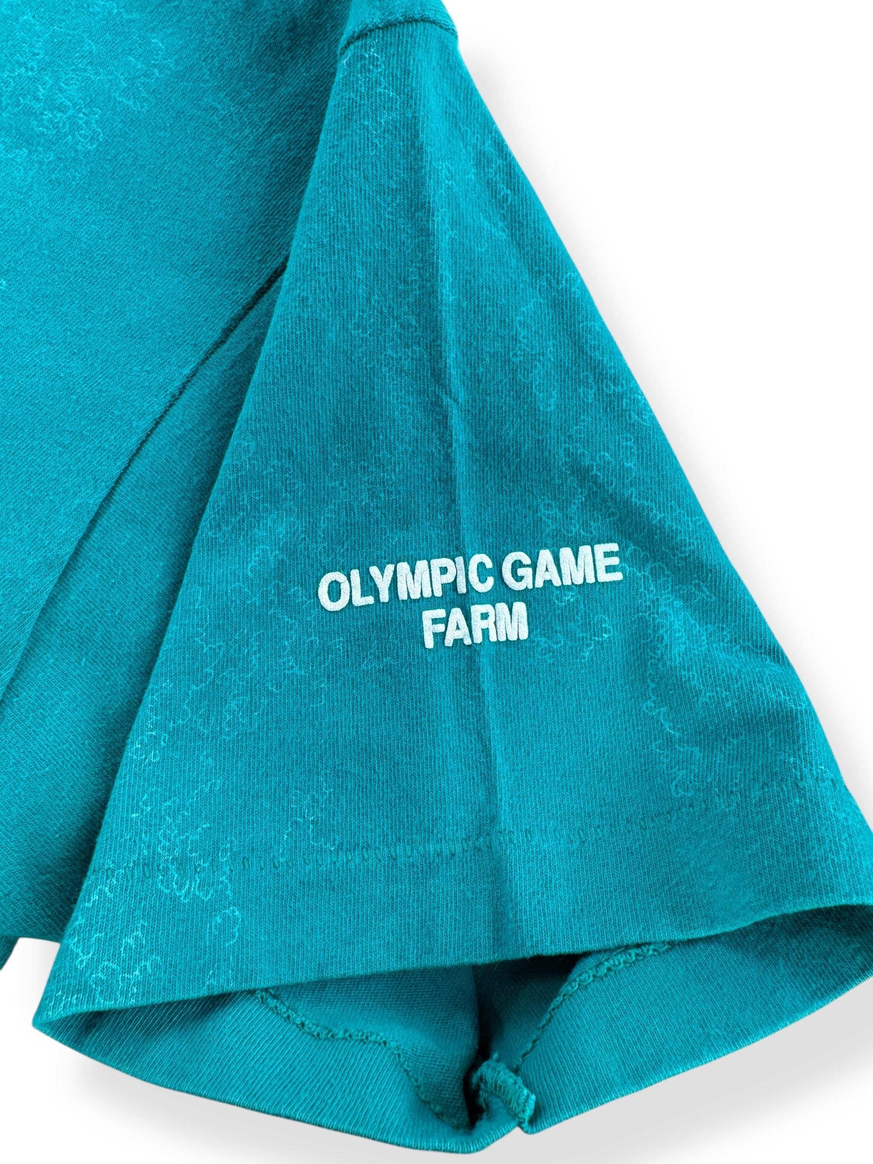 Sleeve Graphic of Vintage Deer AOP Tee SZ L (Fits M)