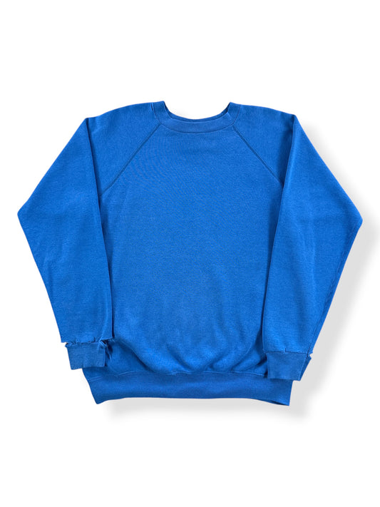 Front of Vintage Blue Hanes Crewneck SZ L (Fits M)