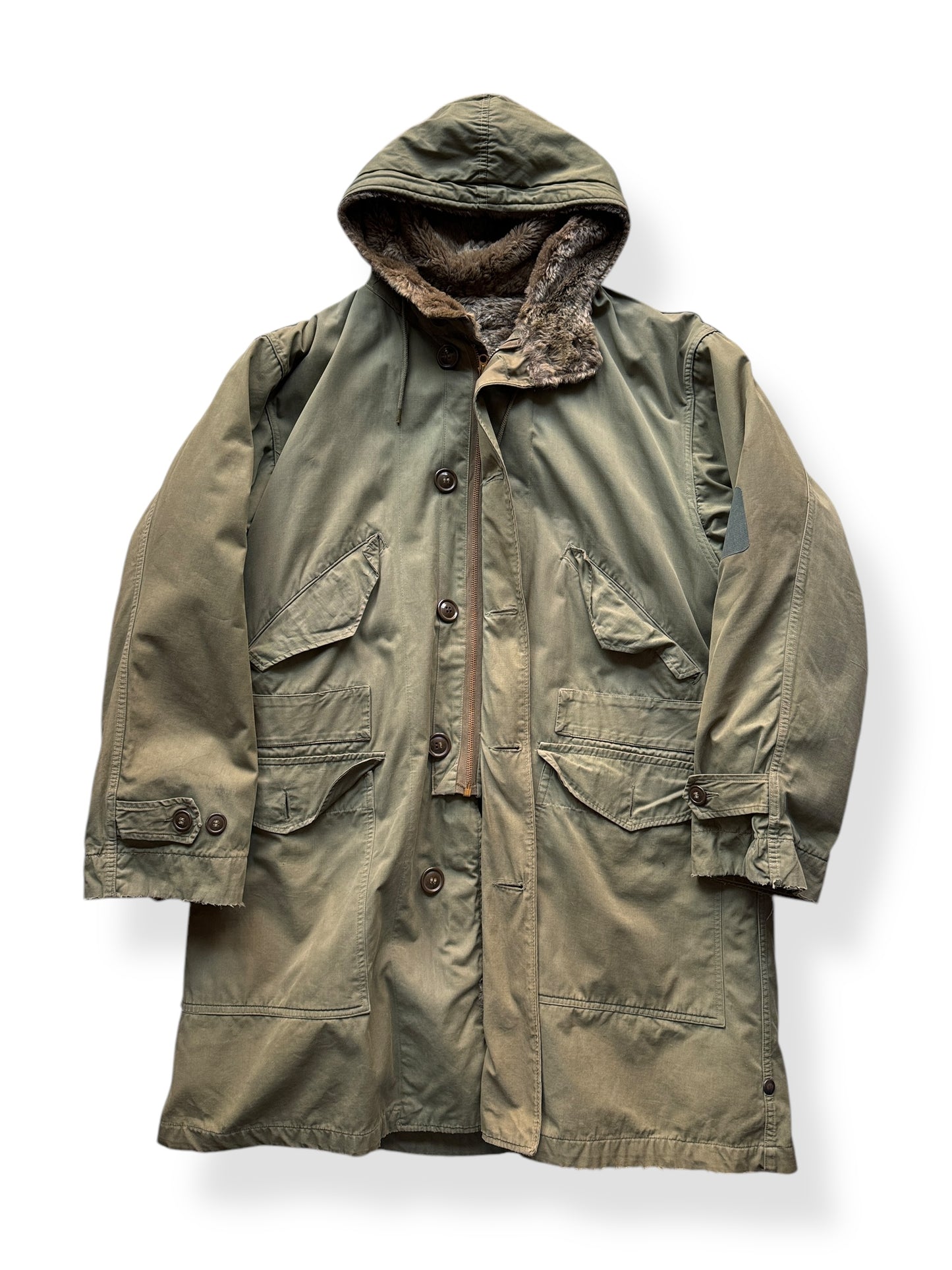 Front of Vintage 40s Era M47 Parka SZ L