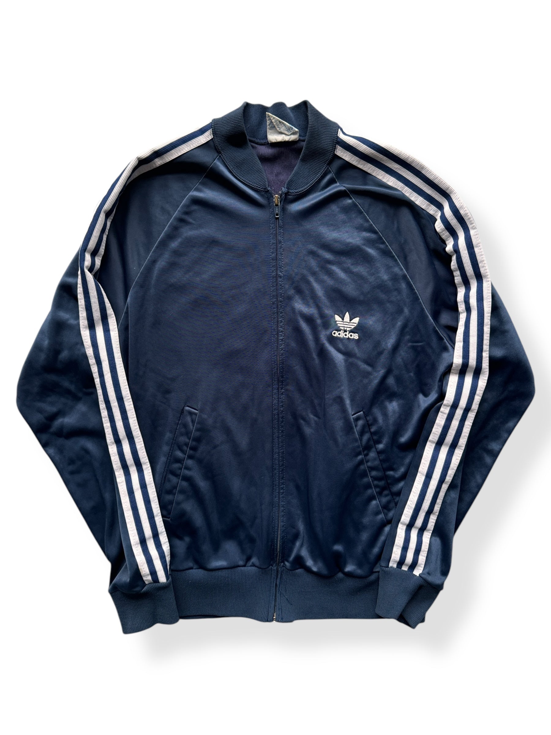 Front of Vintage 80s Era Adidas Track Top SZ M