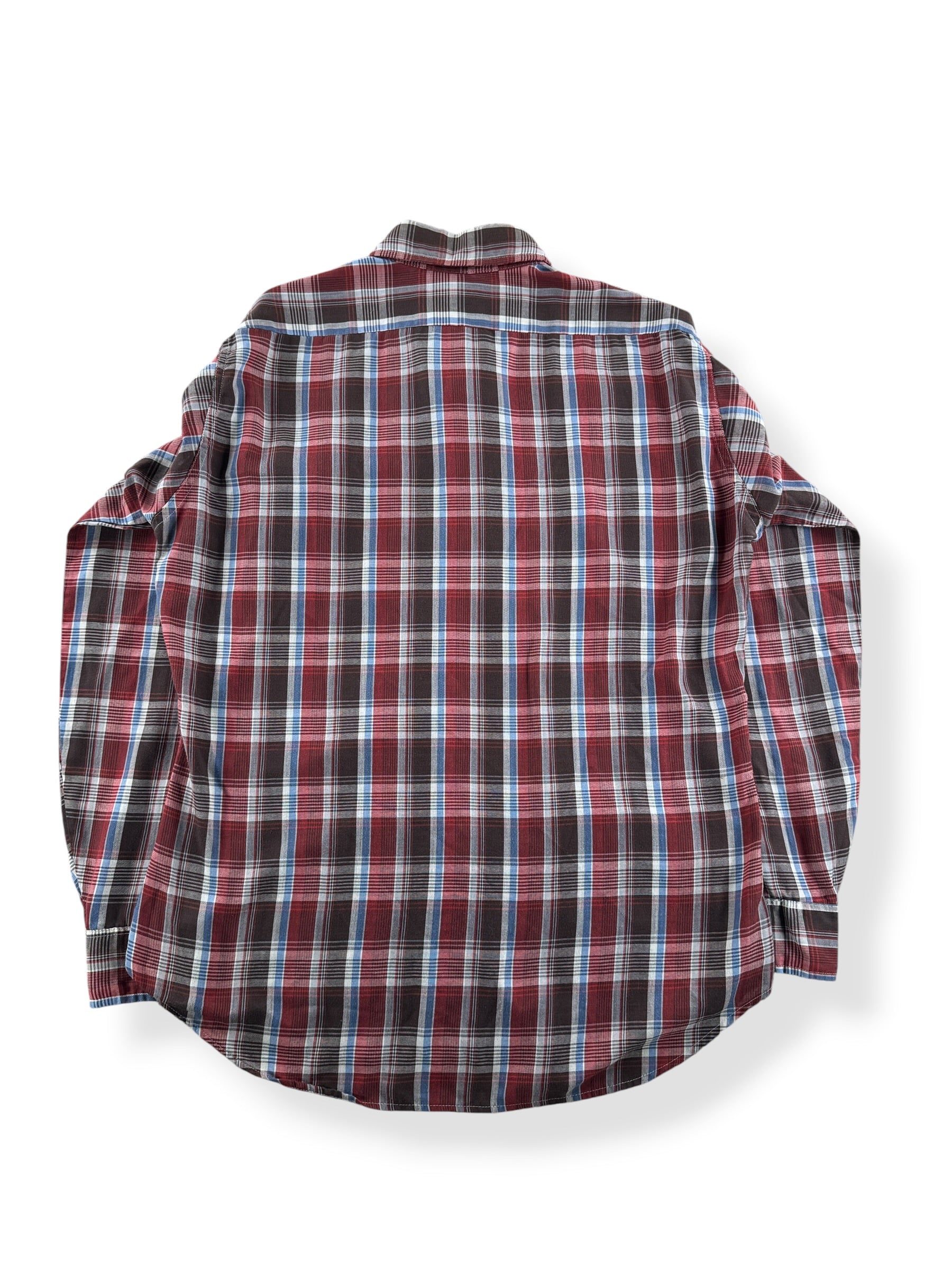 Back of Vintage Levi's Plaid Shirt SZ L