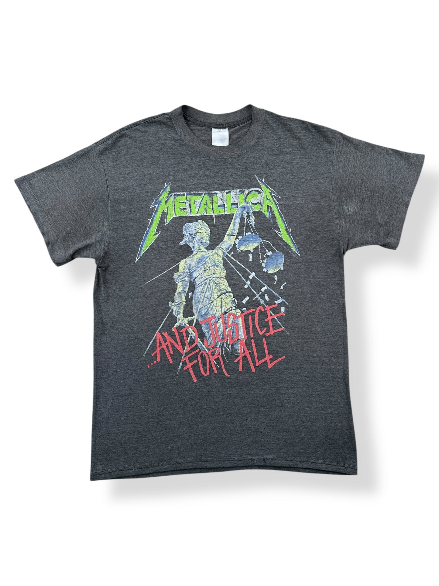 Front of Vintage Metallica "And Justice For All" 88-89 Tour Tee SZ M