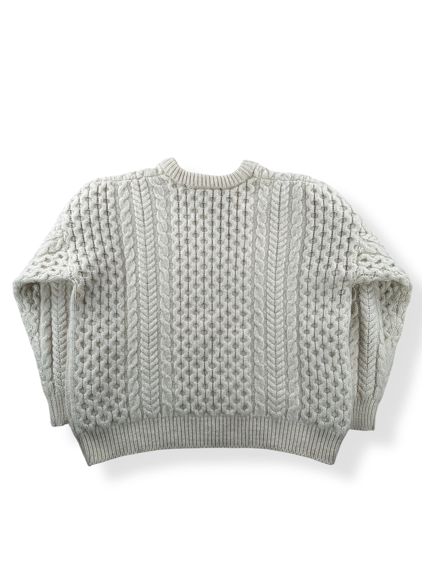 Back of Vintage Irish Wool Sweater SZ 40