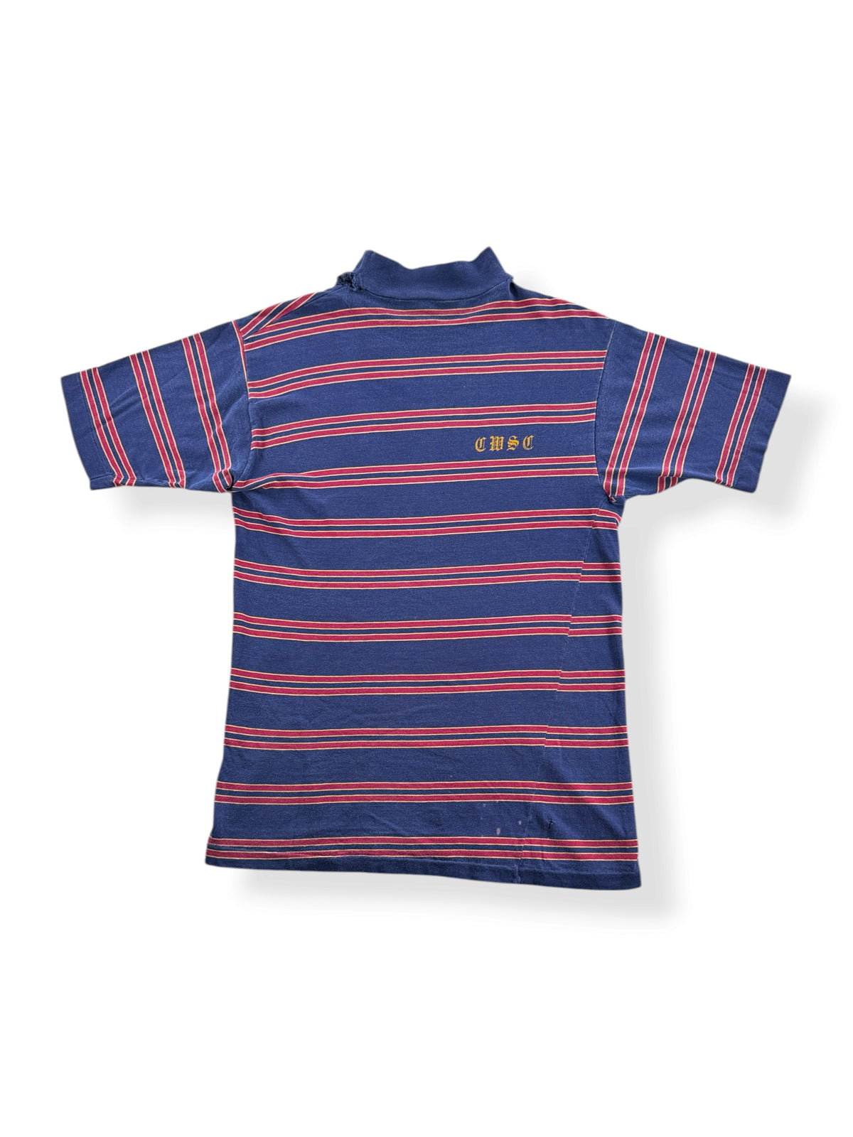 Front of Vintage Velva Sheen Striped Tee SZ S
