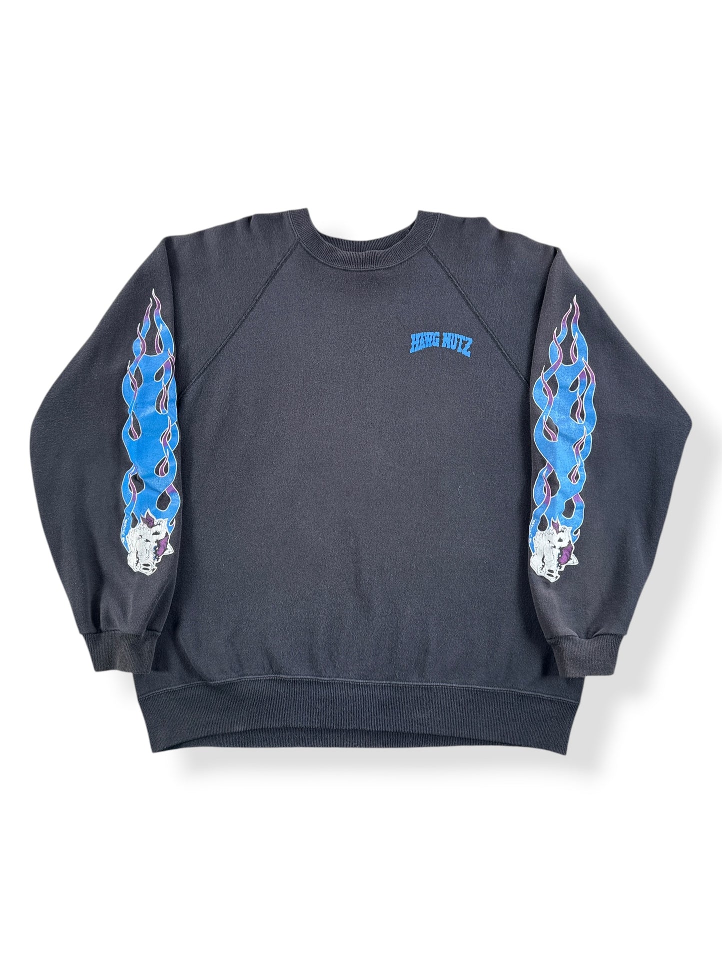 Front of Vintage Hawg Nuts Chop Shop Crewneck SZ XXL (Fits L)