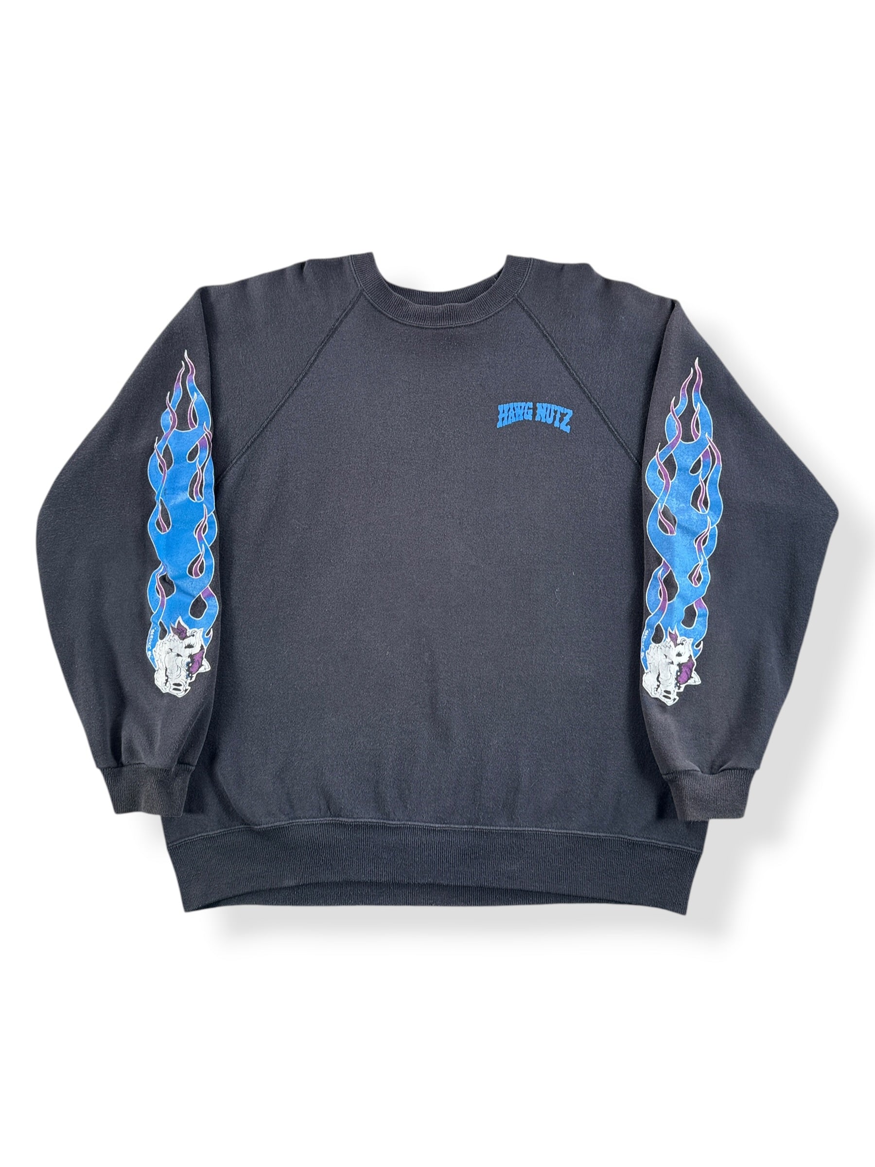 Front of Vintage Hawg Nuts Chop Shop Crewneck SZ XXL (Fits L)