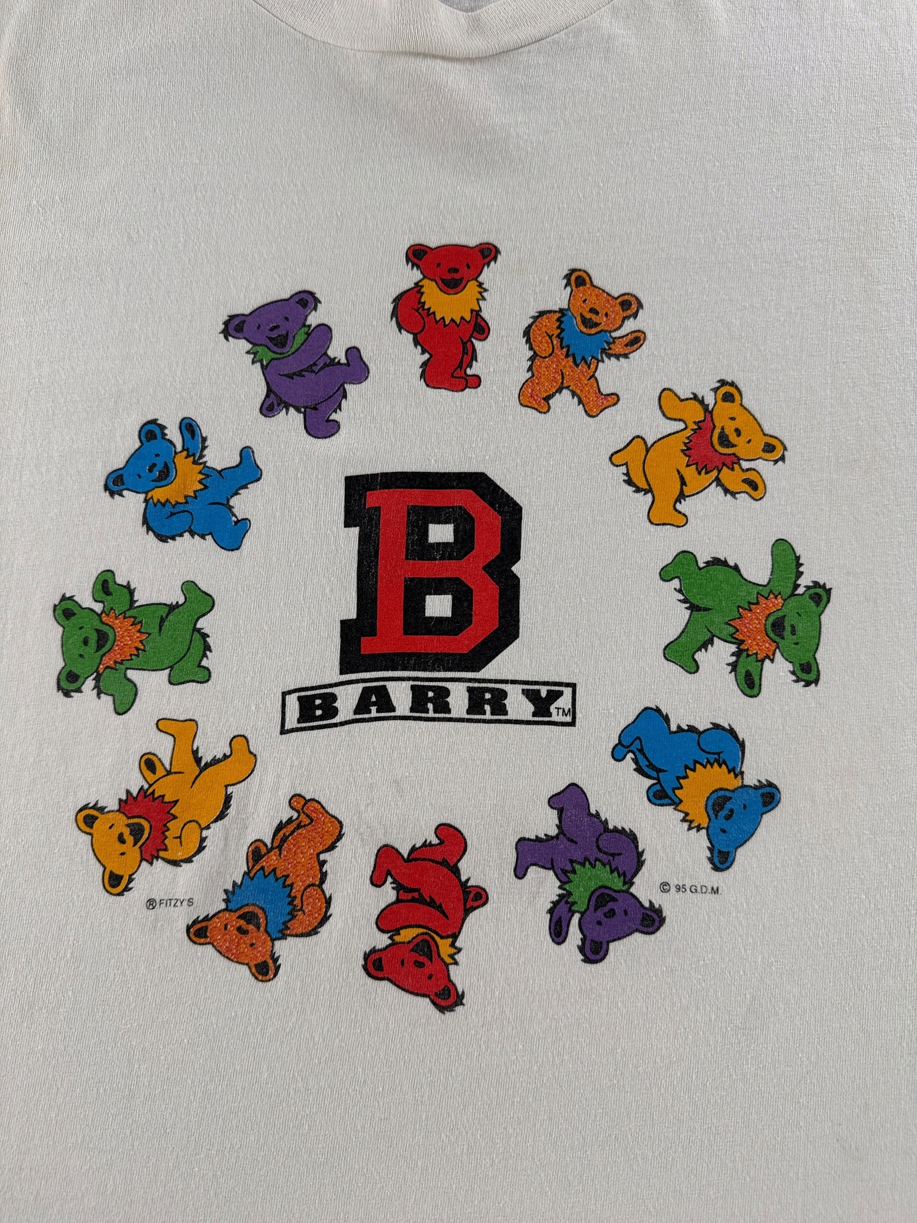 Graphic of Vintage Barry Grateful Dead Dancing Bears Tee SZ XL