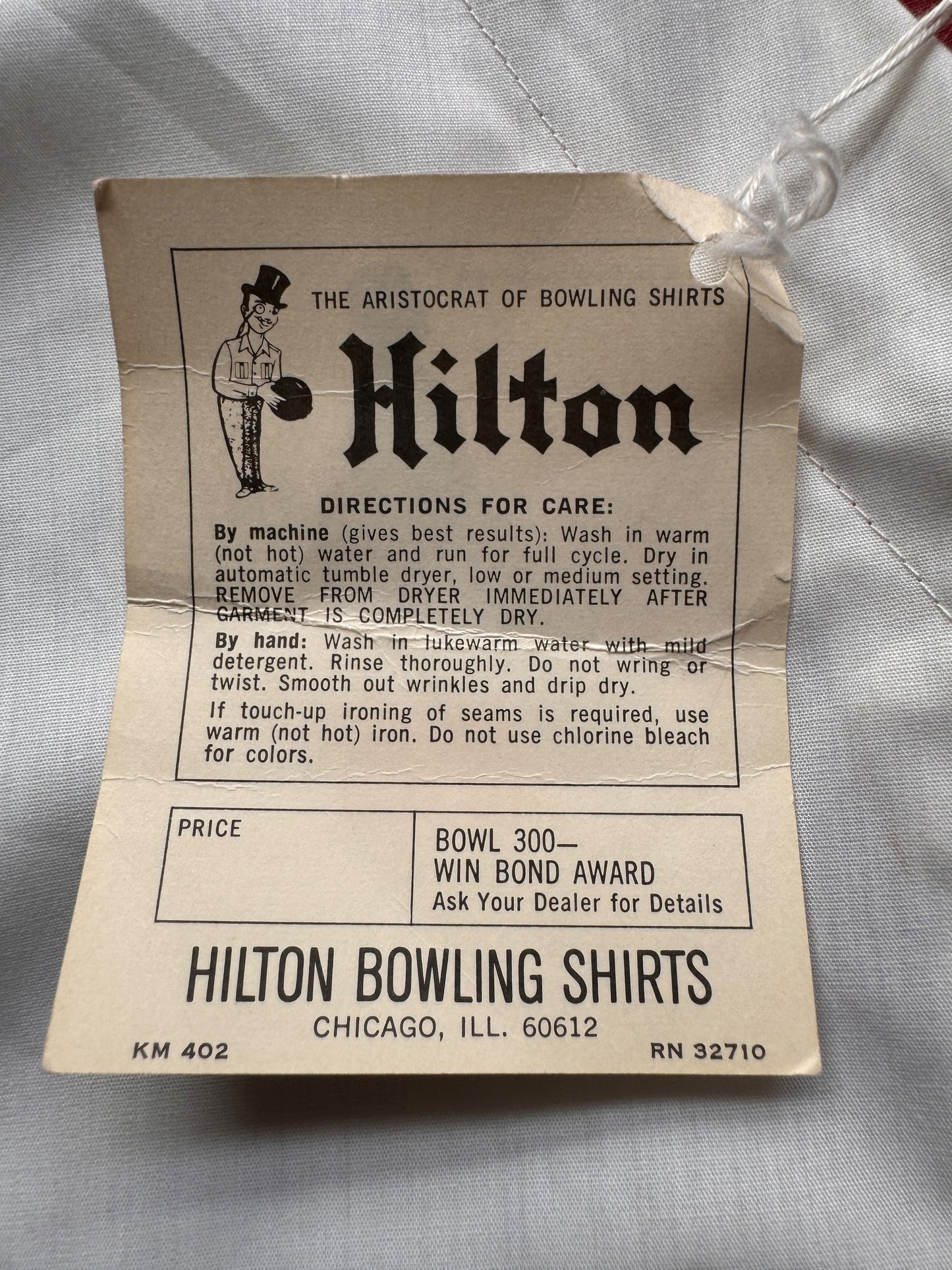 Vintage NOS Ladies Hilton Bowling Shirt SZ S