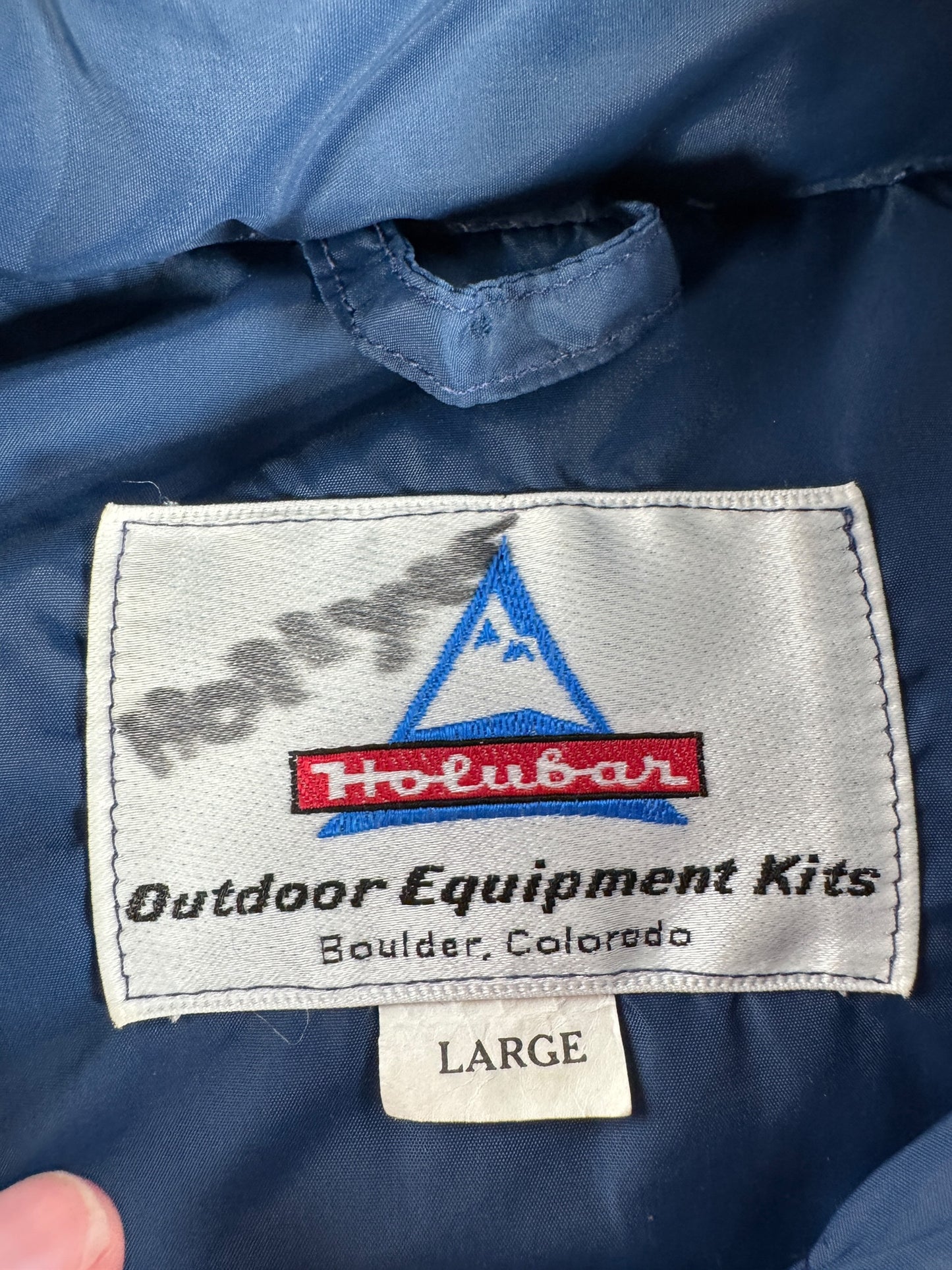 Label on Vintage Holubar Puffer Jacket SZ L