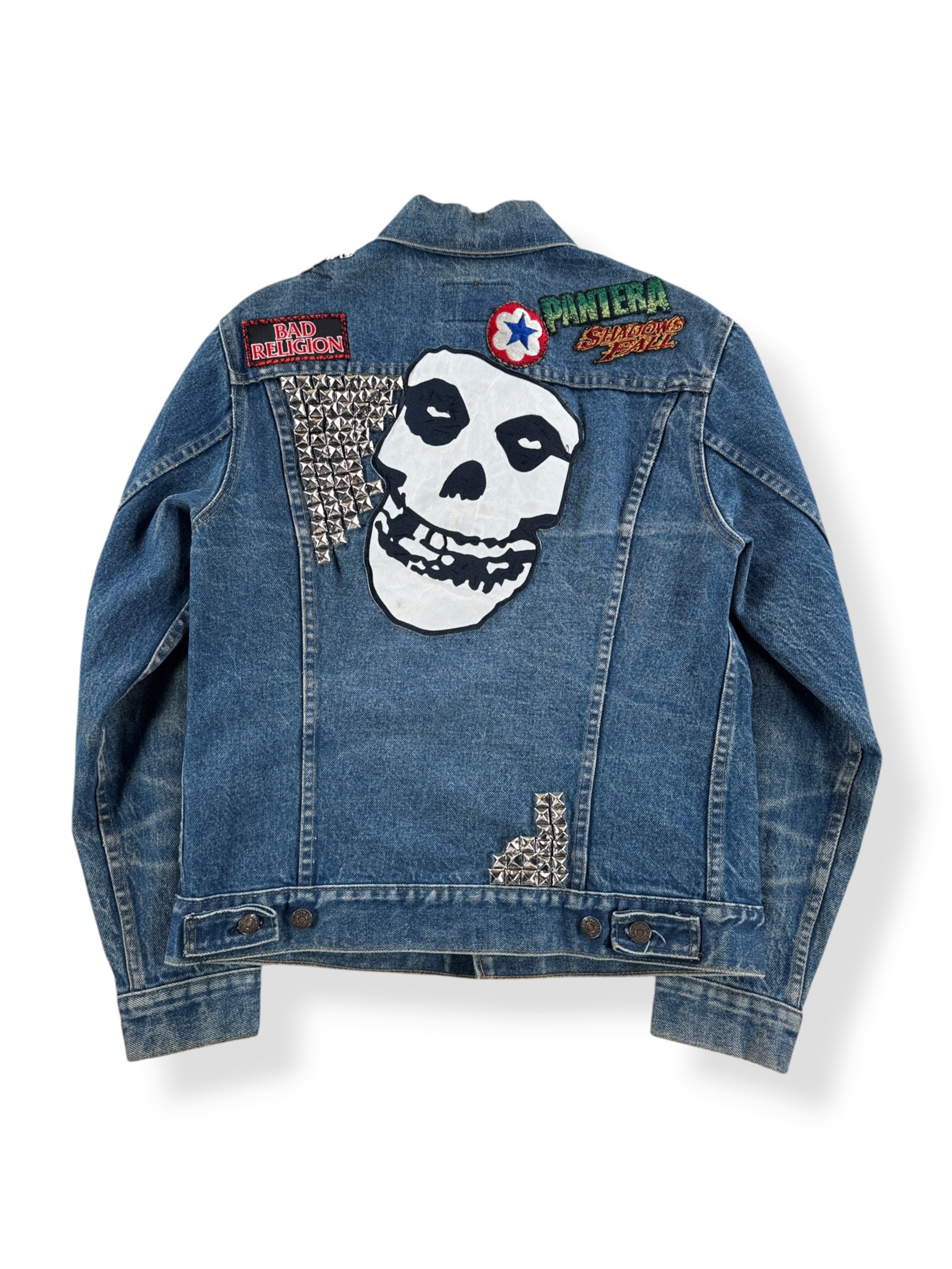 Back of Vintage 70s Levis Denim Battle Trucker Jacket SZ 38