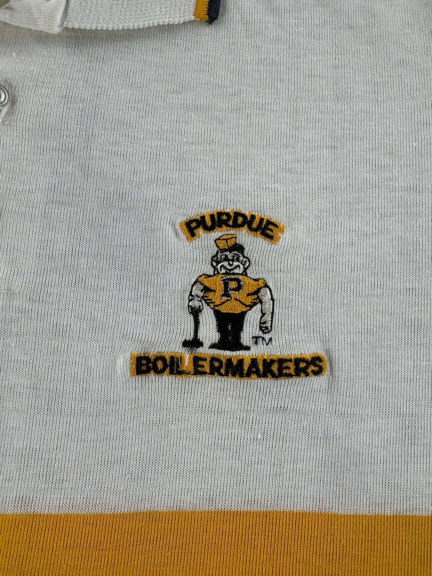 Graphic of Vintage Purdue Boilermakers Polo SZ L