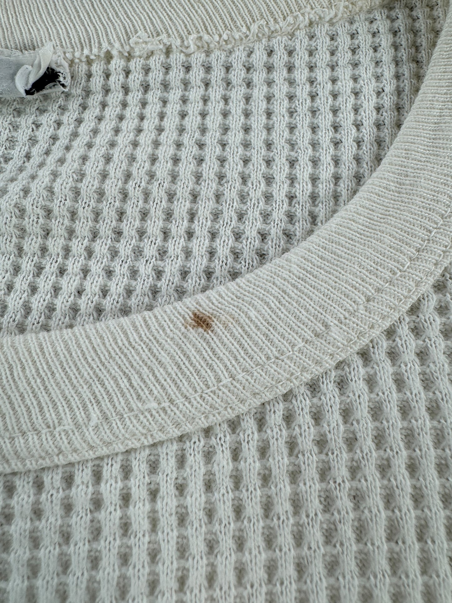 Stain on Vintage Brant Short Sleeve Waffle Thermal AS IS SZ L
