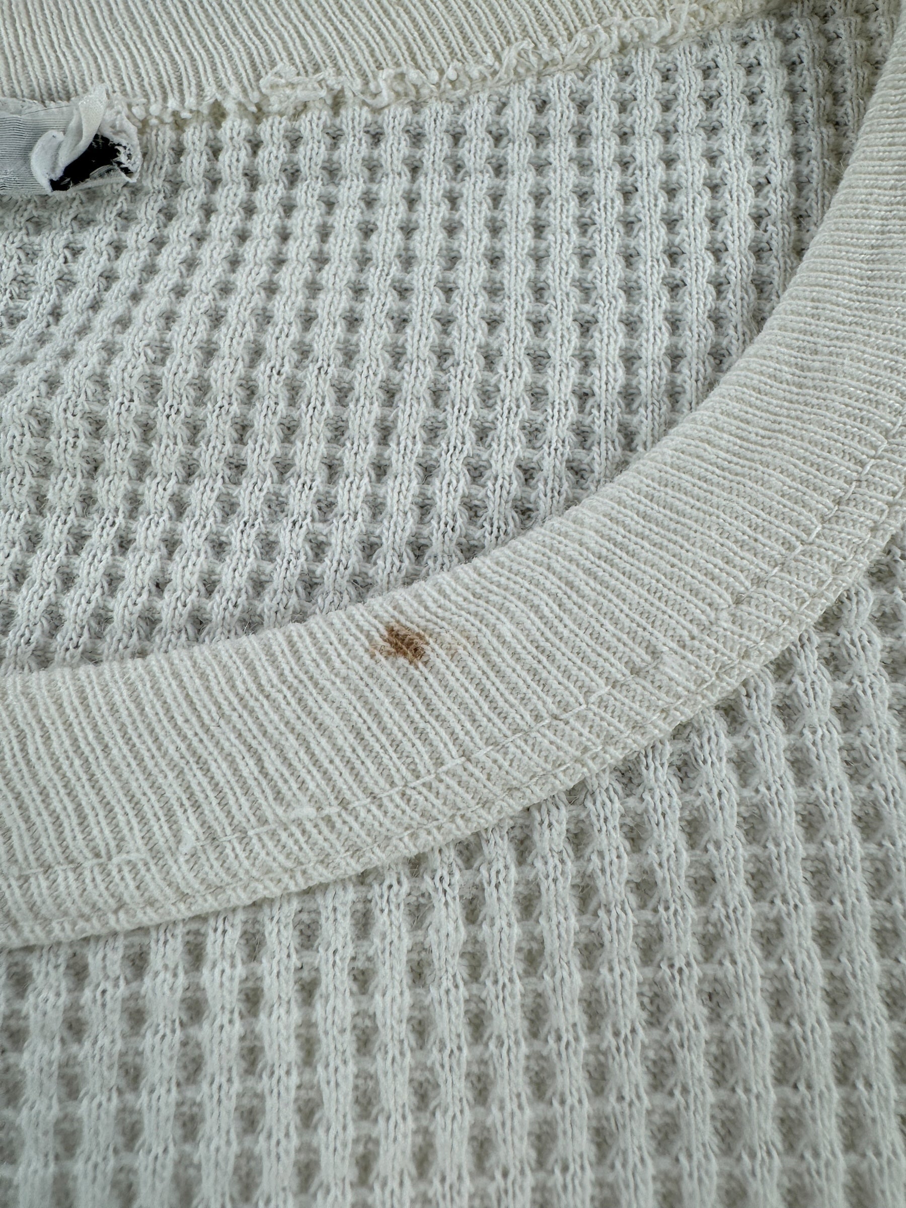 Stain on Vintage Brant Short Sleeve Waffle Thermal AS IS SZ L