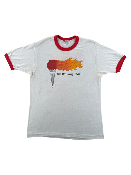 Front of Vintage The Winning Team Ringer SZ L