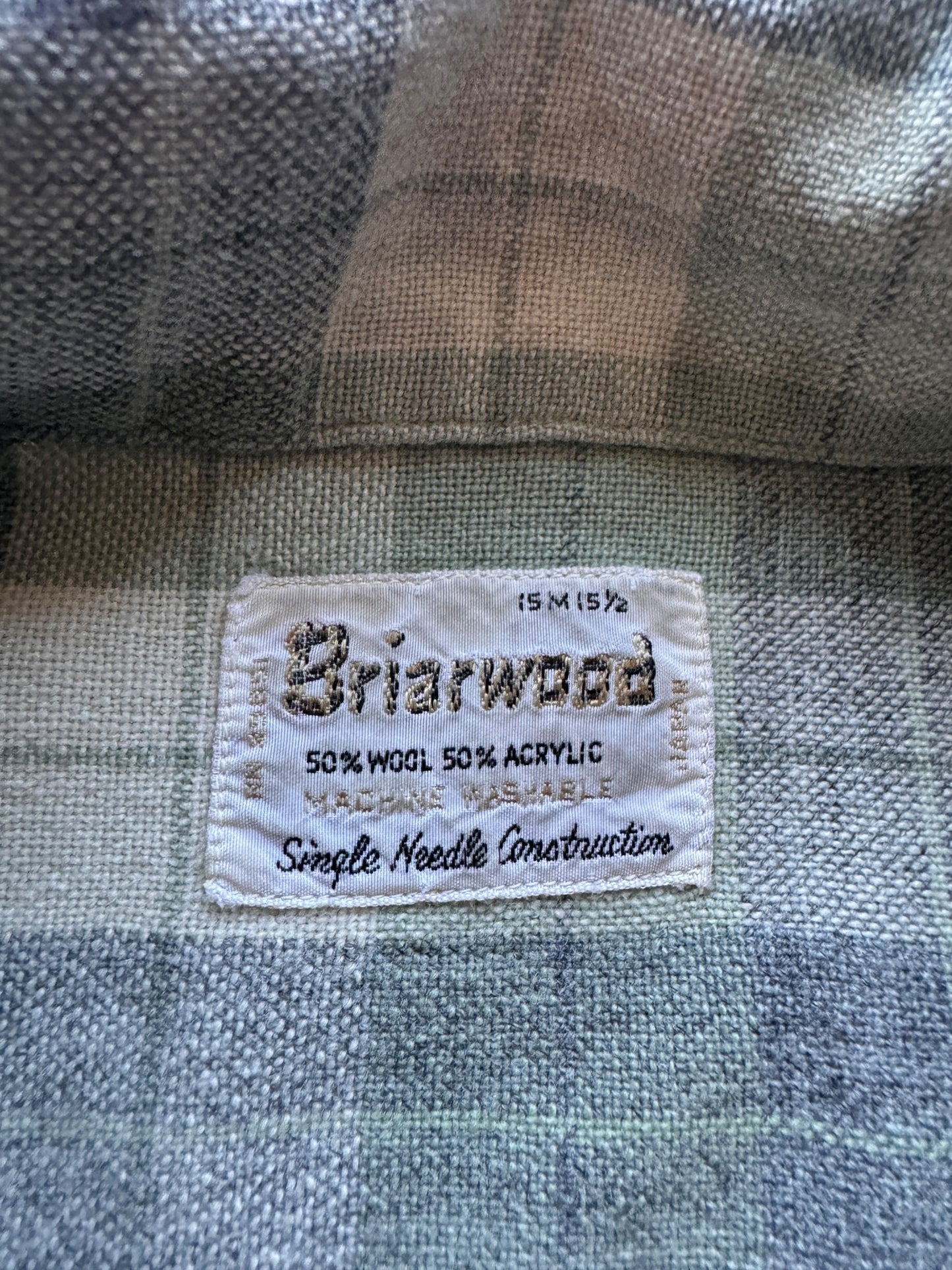 Label on Vintage Briarwood Wool Blend Loop Collar SZ M