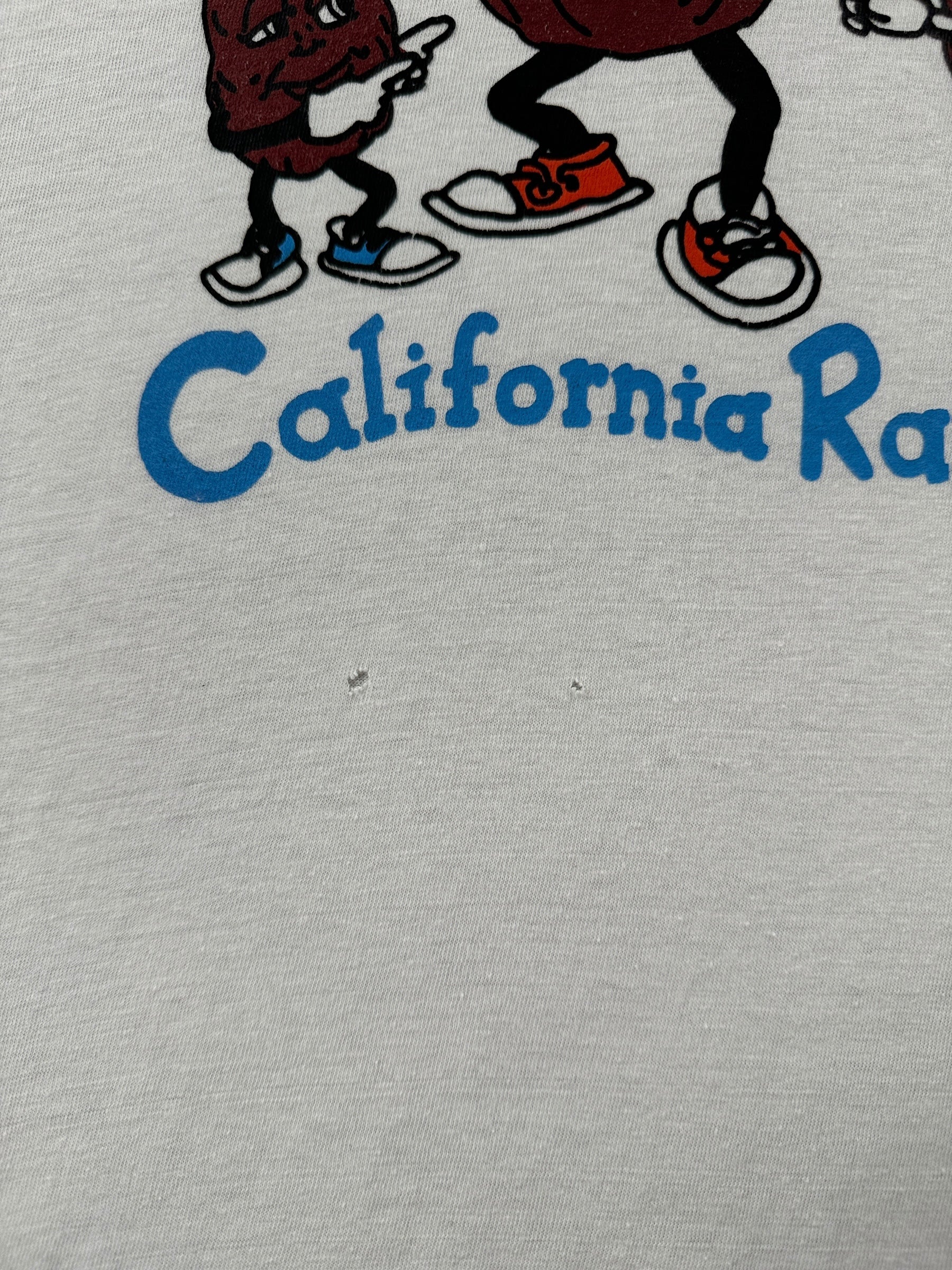 Hole on Vintage California Raisins Tee SZ XS