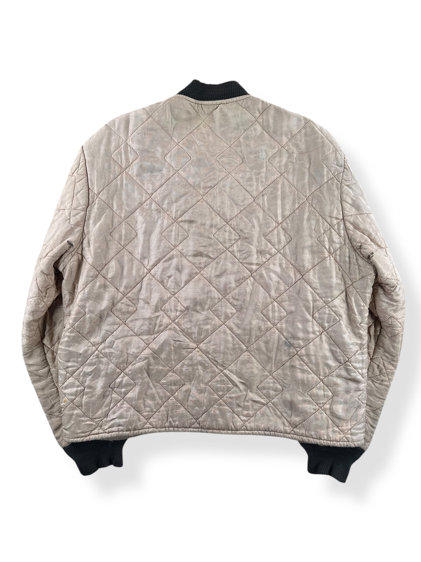Back of Vintage Davco Quilted Liner Jacket SZ L AS IS