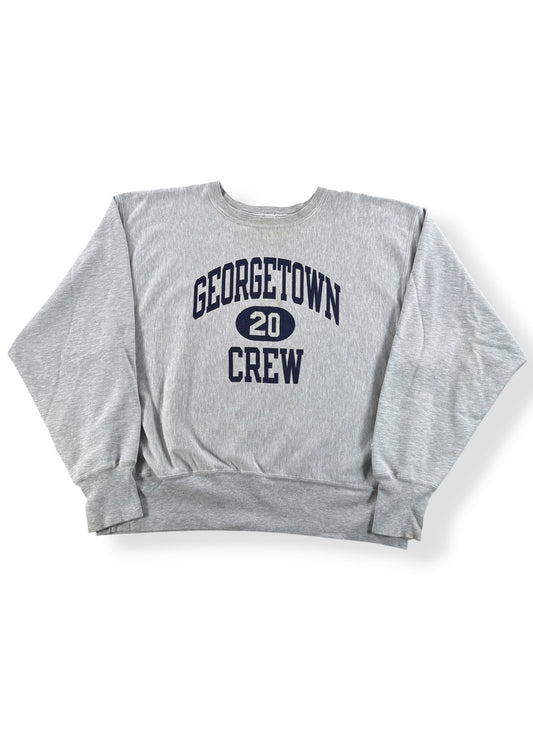 Front of Vintage Georgetown Crew Reverse Weave Crewneck SZ XXL