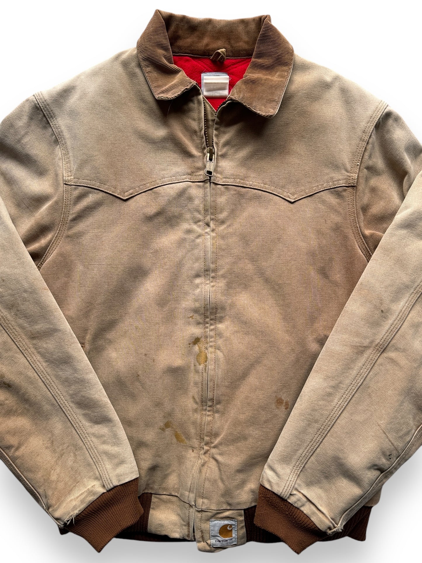 front close up of Vintage Carhartt Santa Fe Jacket SZ L