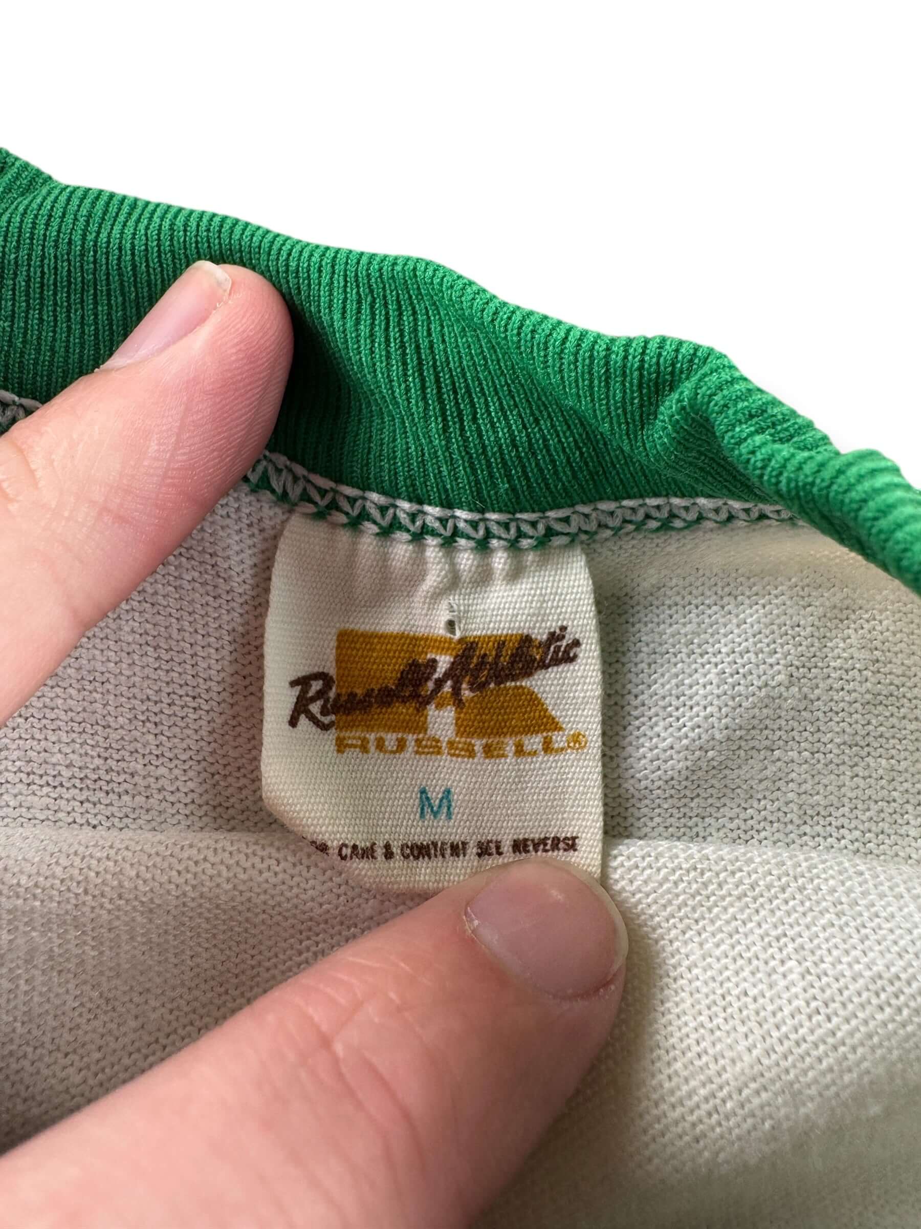 Tag on Vintage Russell Athletic Rainier Raglan Tee SZ M (Fits S)