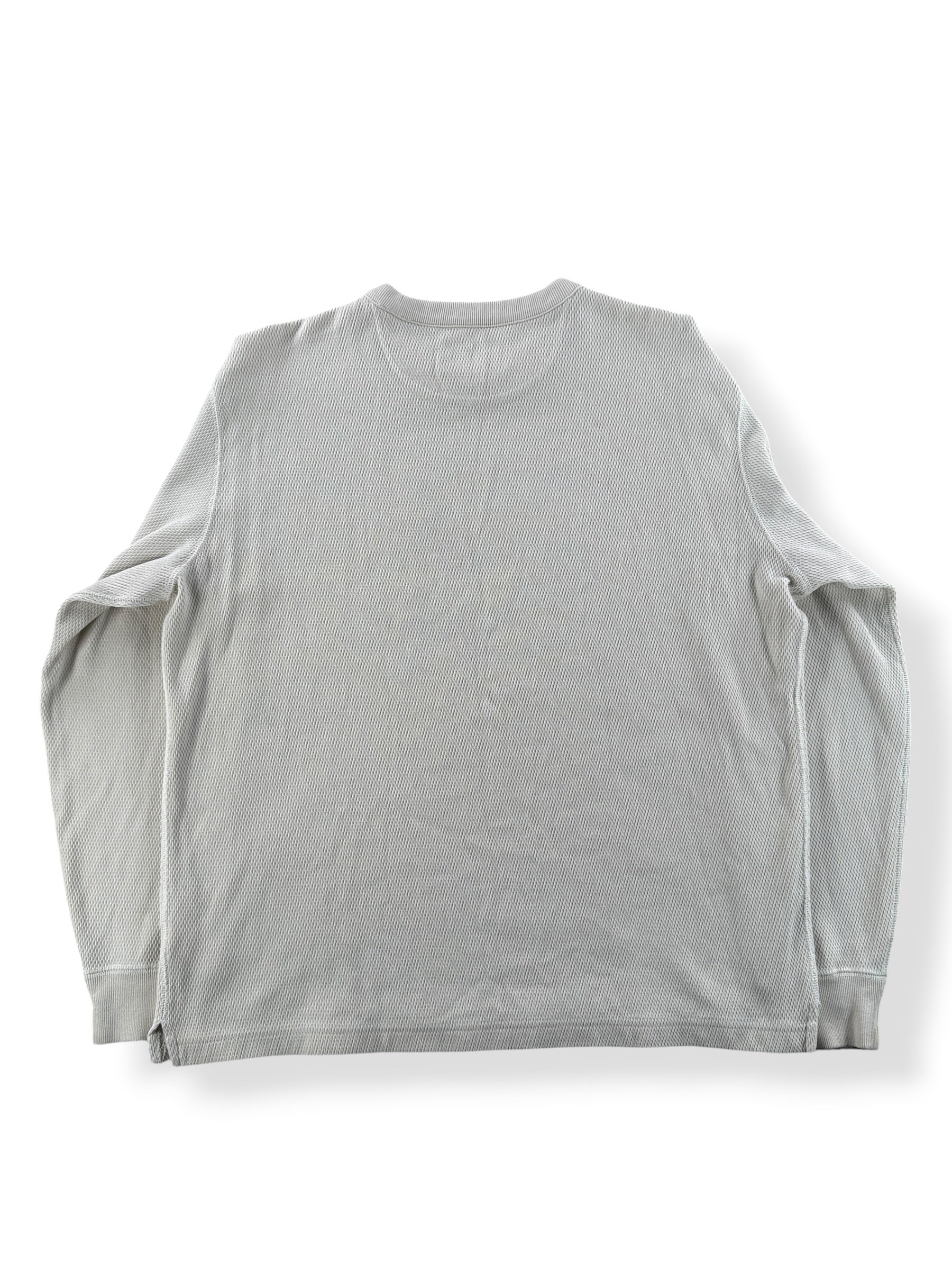 Back of Filson Waffle Knit Thermal Crewneck SZ L