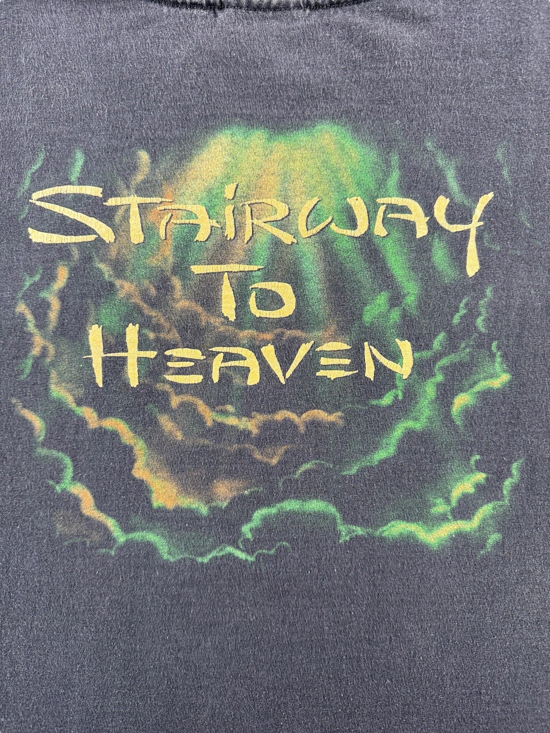 Back Graphic of Vintage Led Zeppelin Stairway to Heaven Tee SZ XL