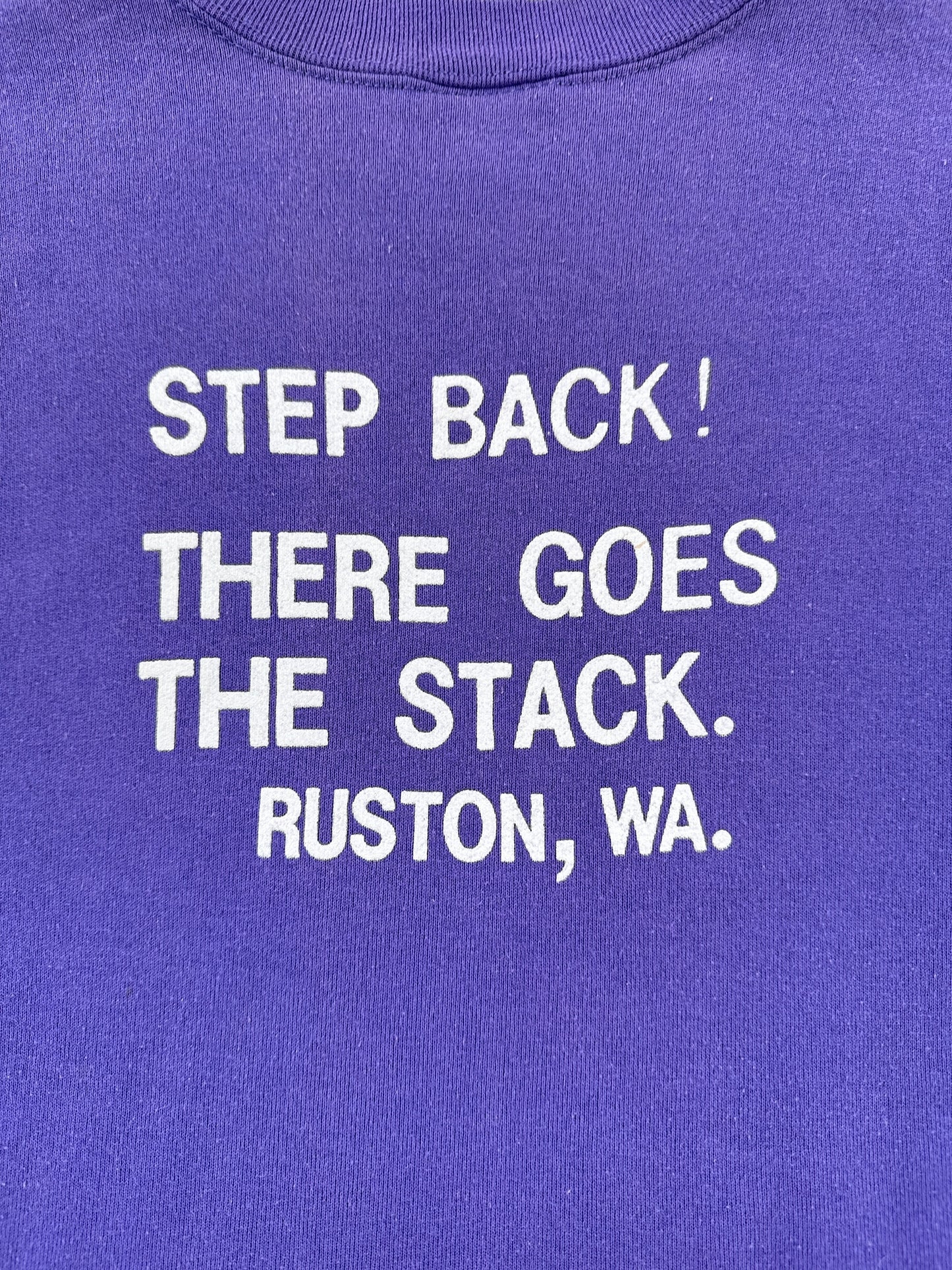 Back Graphic of Vintage Chimney Crewneck SZ M