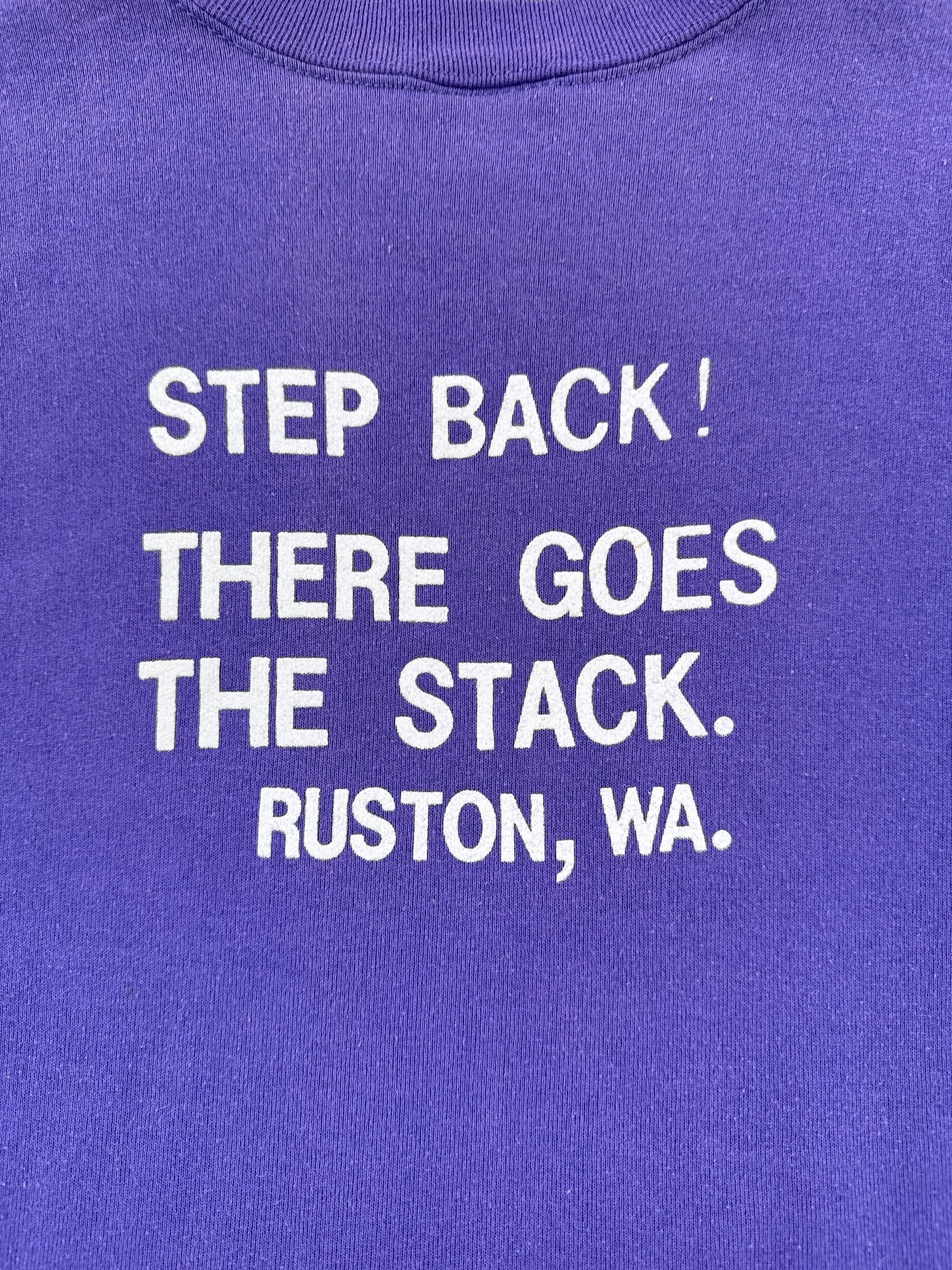 Back Graphic of Vintage Chimney Crewneck SZ M
