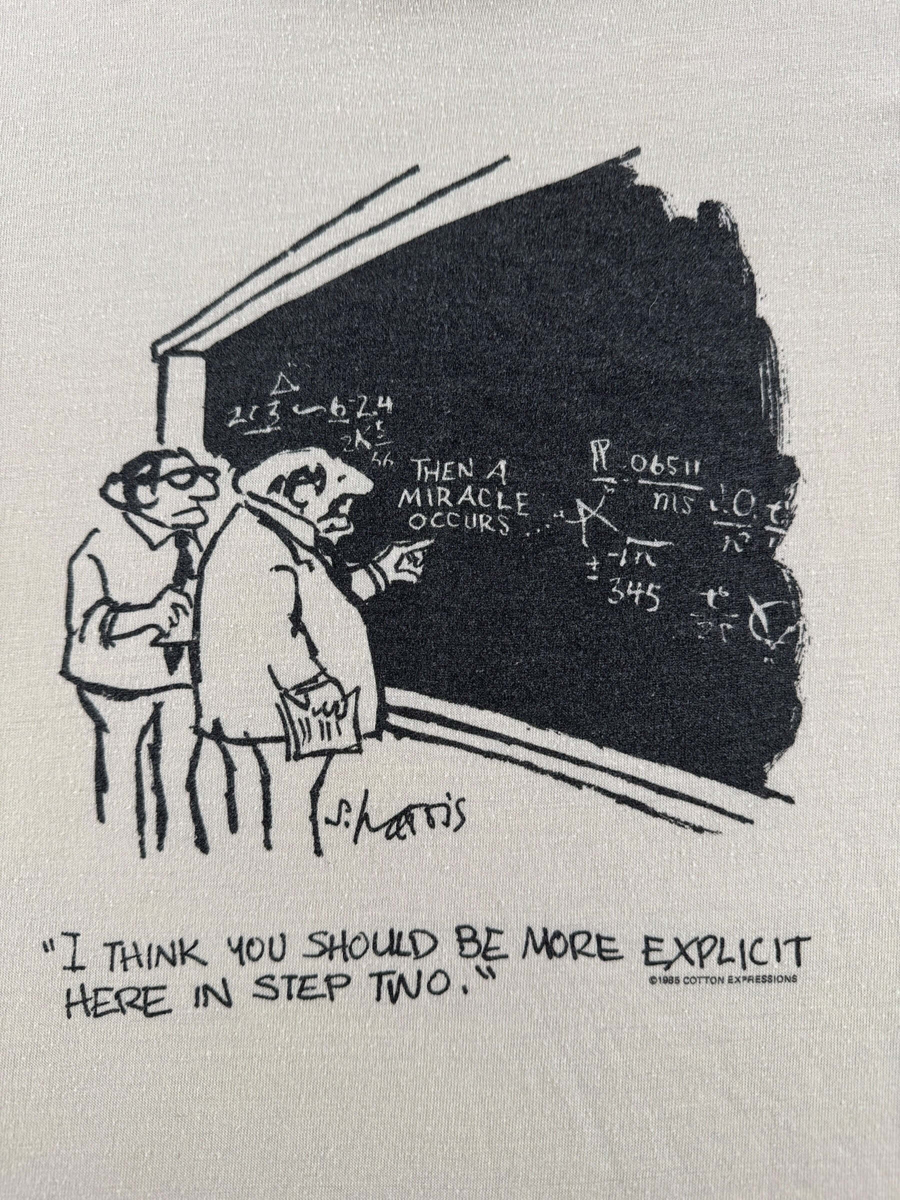 Graphic of Vintage Math Tee SZ S