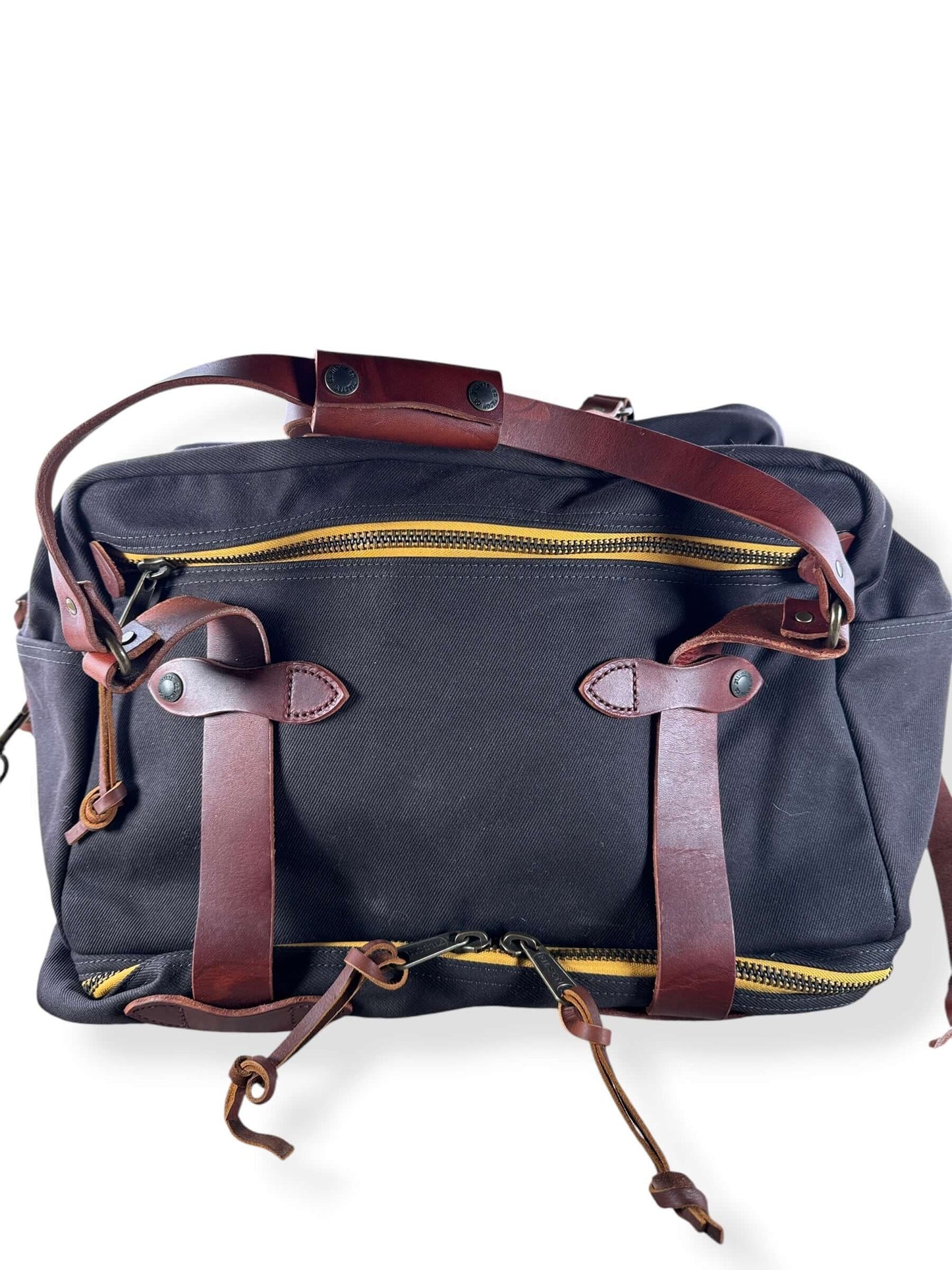 Close-up of Filson x Chris Stapleton Traveller Outfitter Bag NWOT